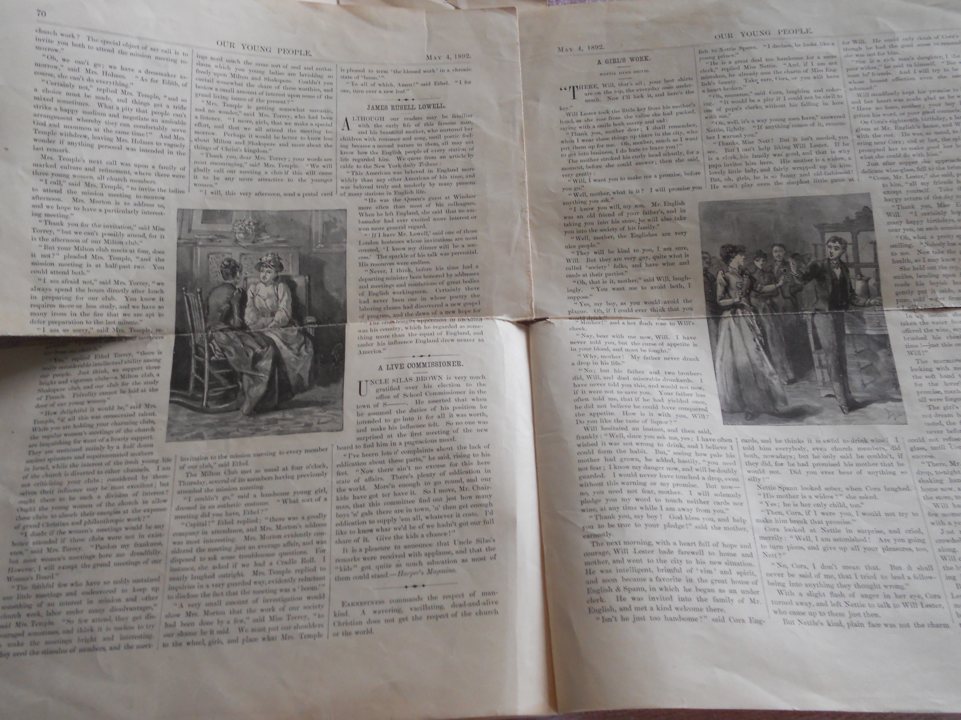 Our Young People Paper, 1892
