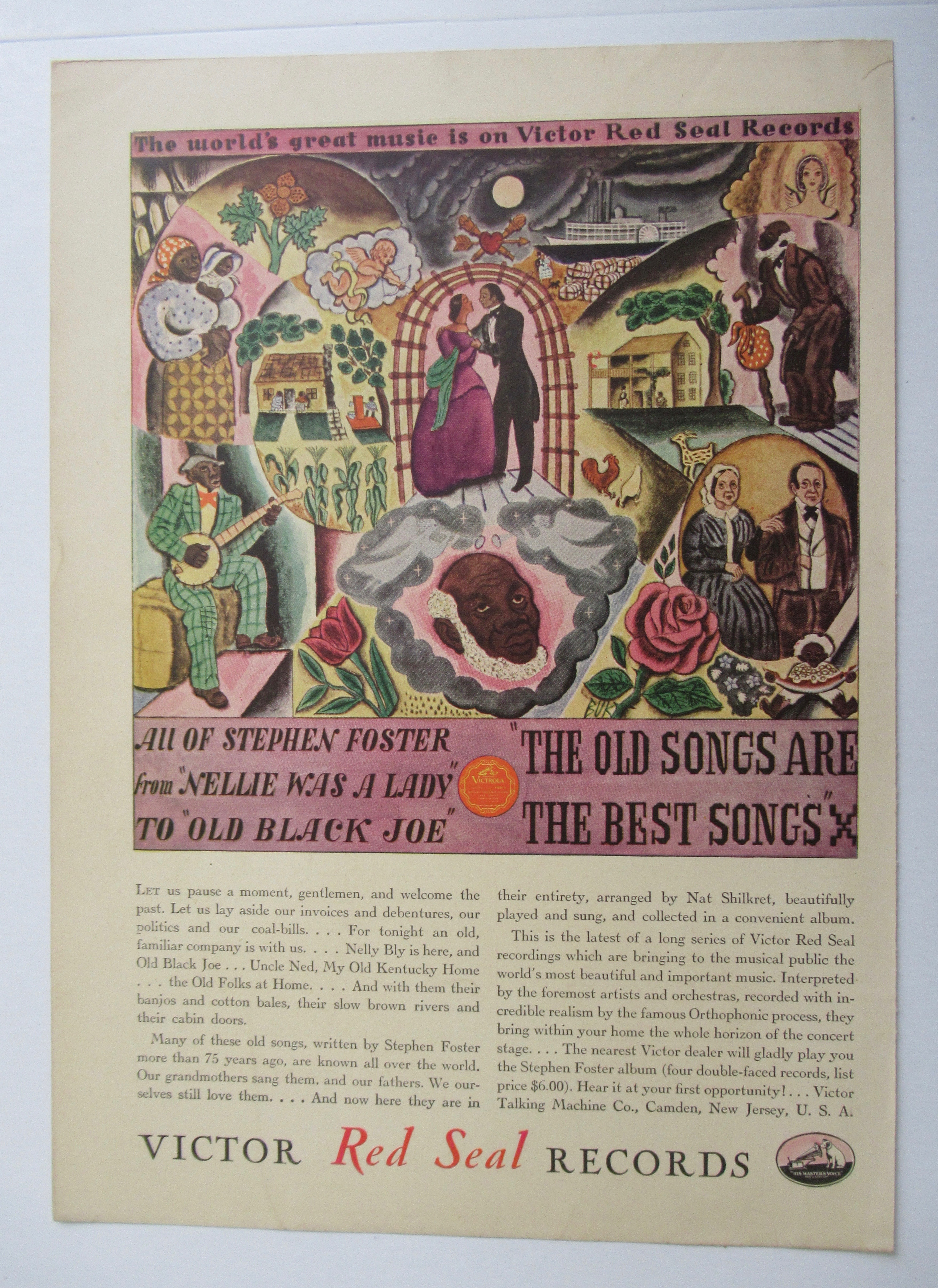 1929 Victor Red Seal Records with Old Songs Are Best
