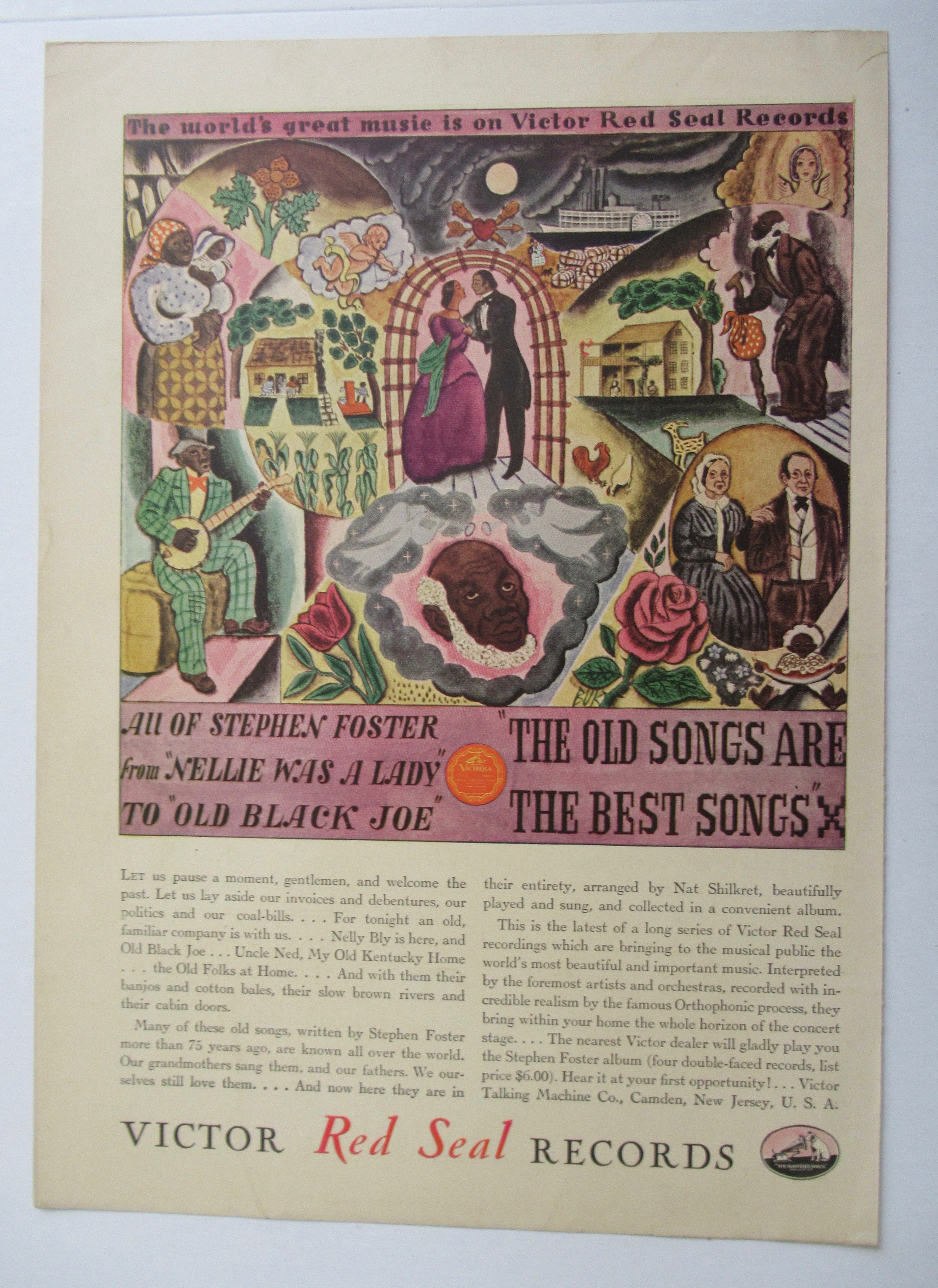 1929 Victor Red Seal Records with Old Songs Are Best