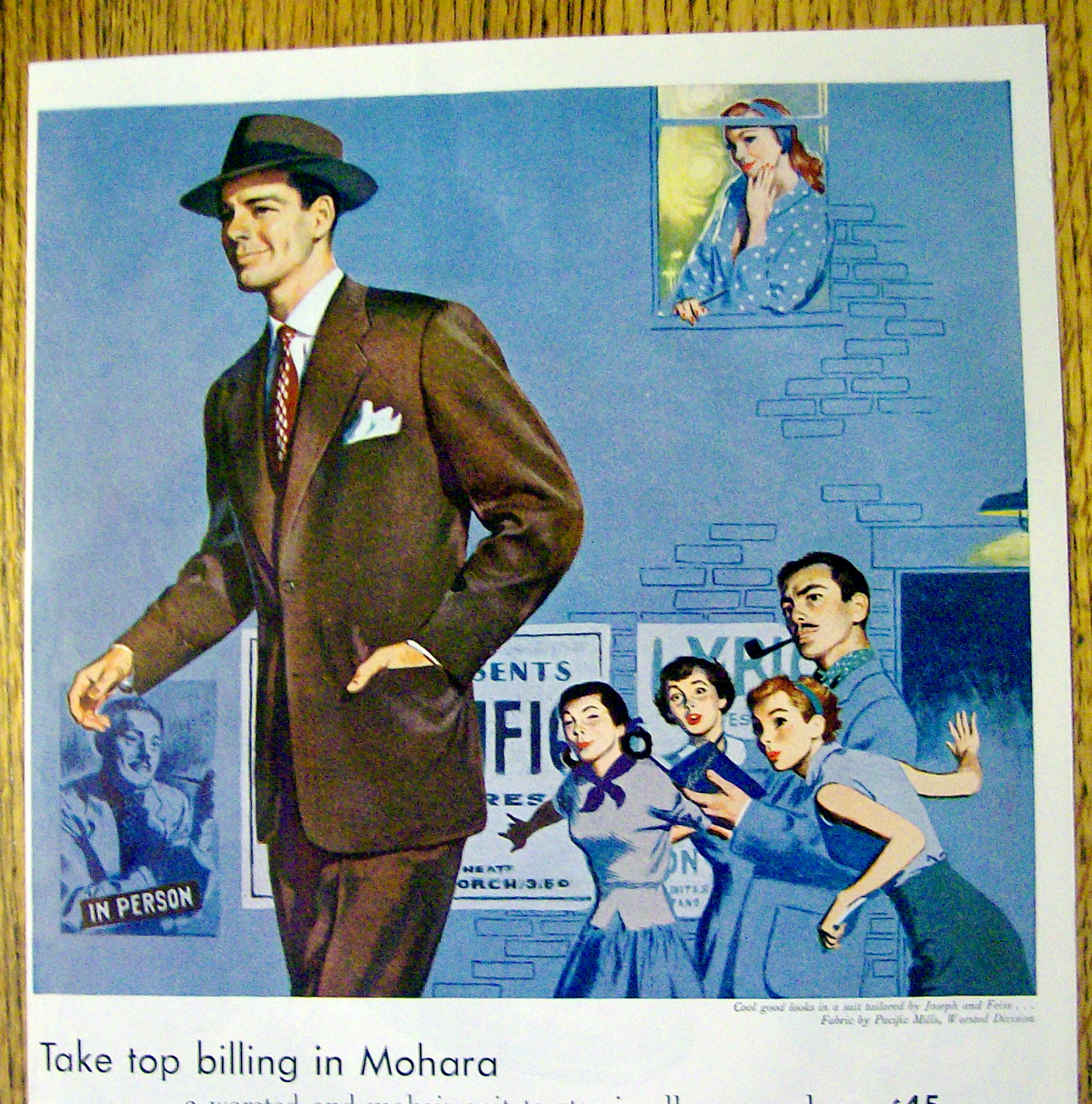 1951 Pacific Fabric with Man In A Mohara Suit