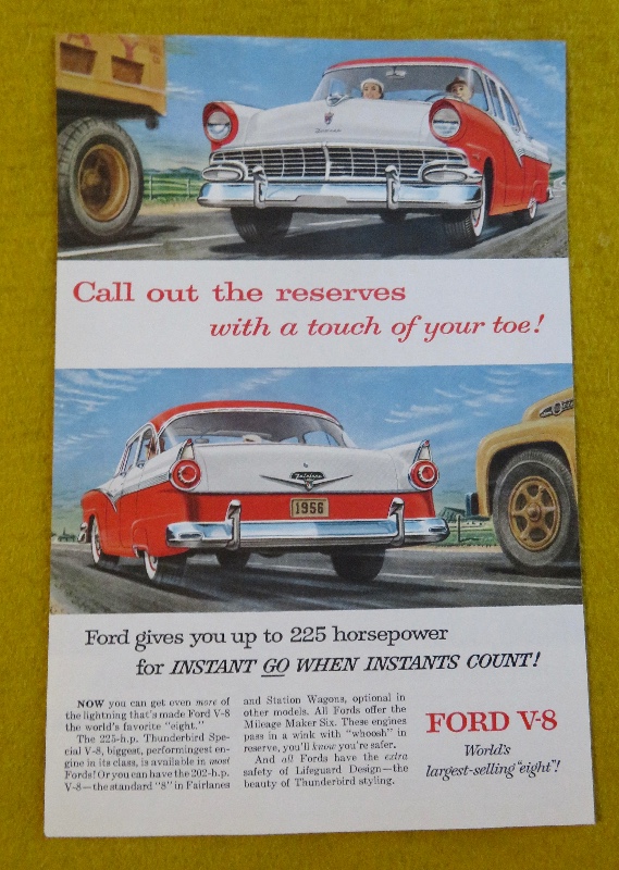 1956 Ford Automobile with the World's Largest Selling Eight
