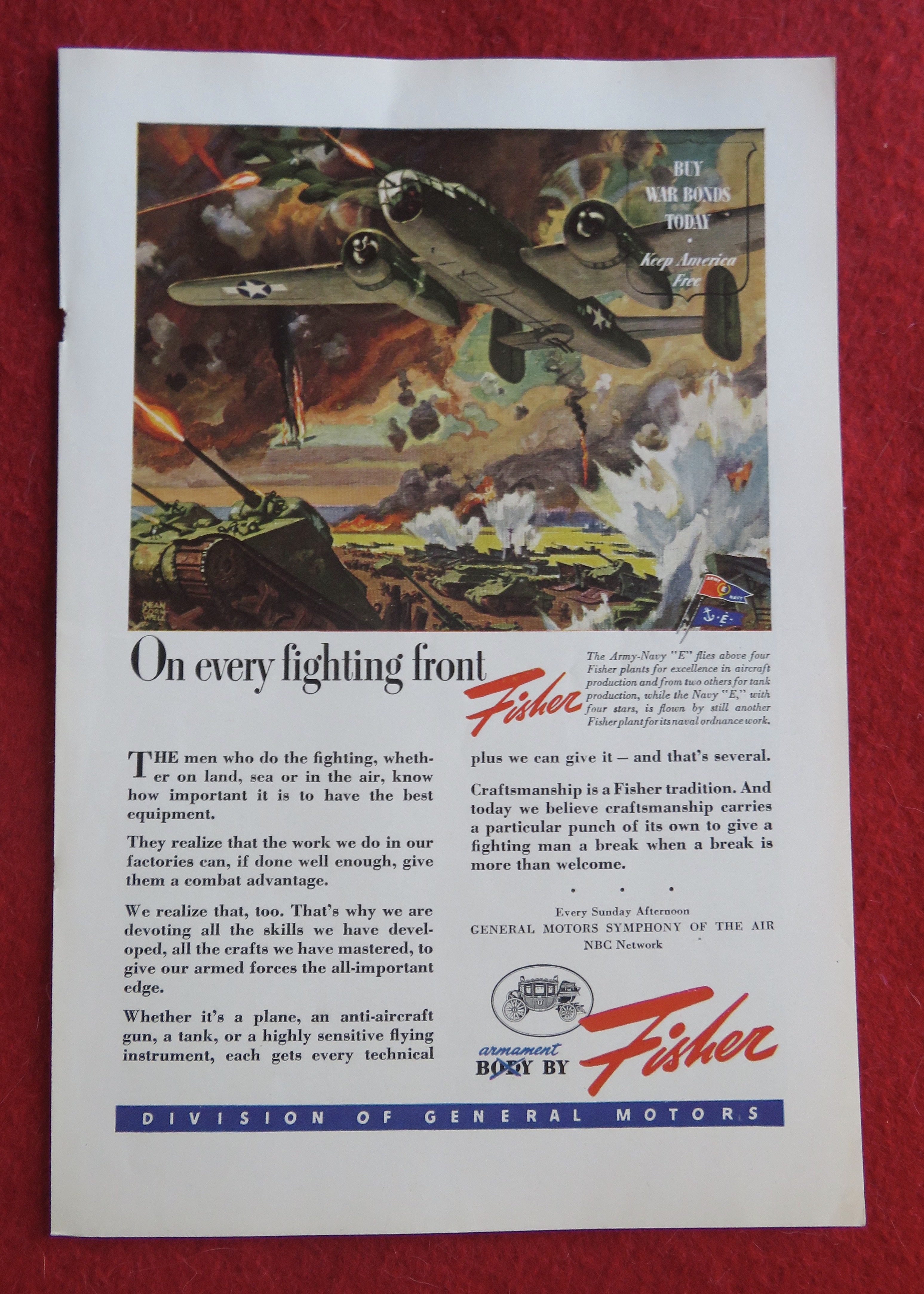 1944 Body By Fisher with On Every Fighting Front