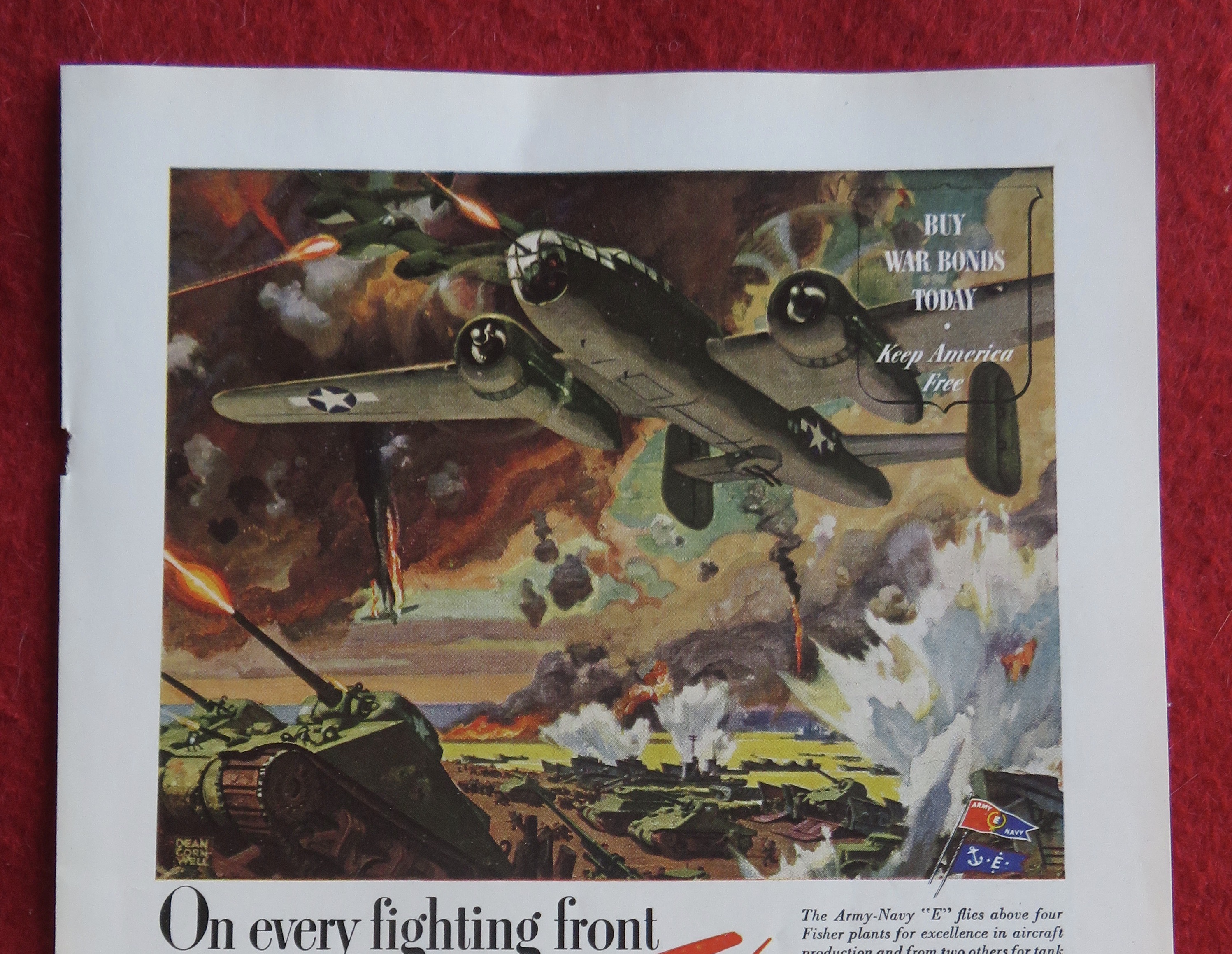 1944 Body By Fisher with On Every Fighting Front