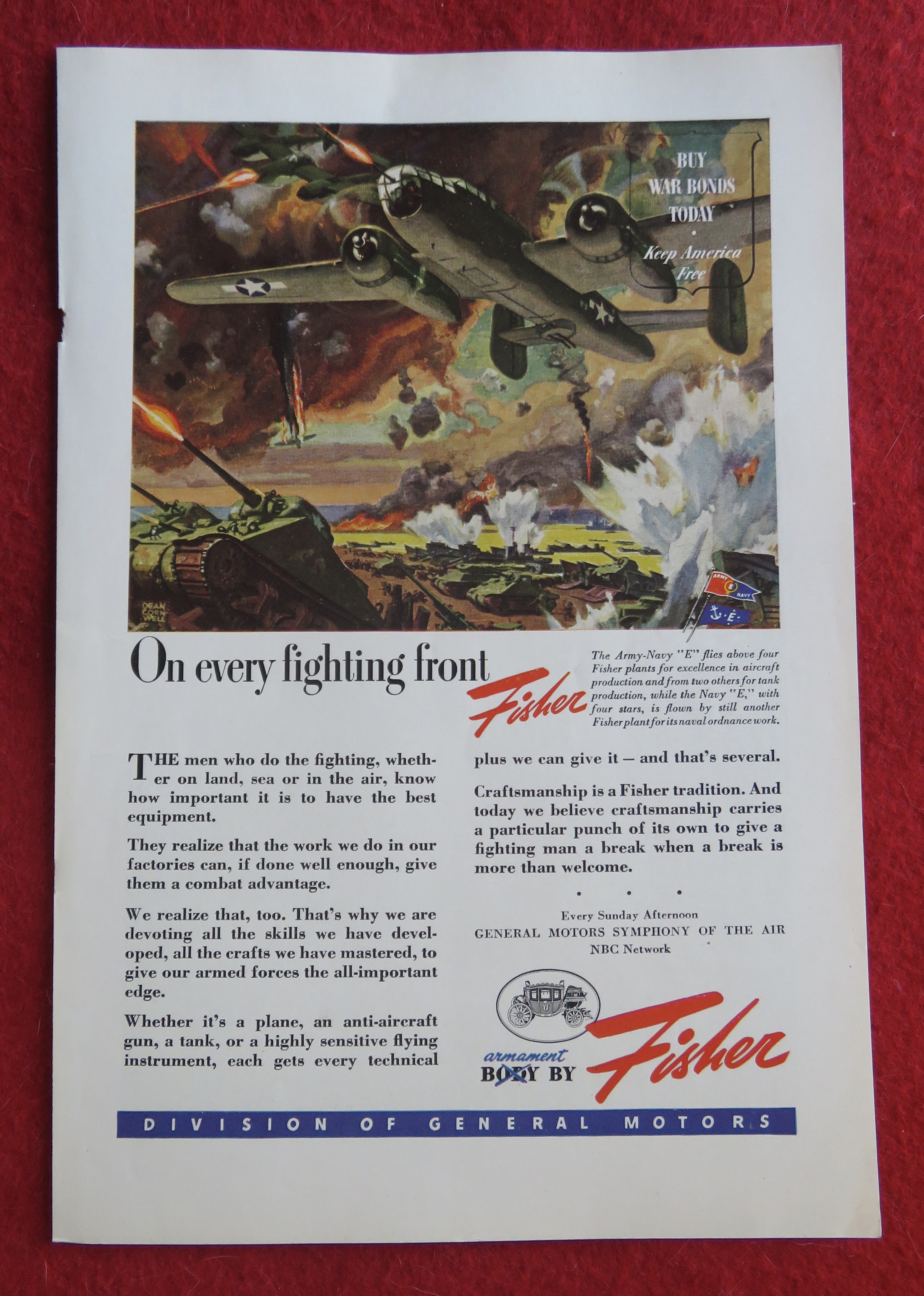 1944 Body By Fisher with On Every Fighting Front