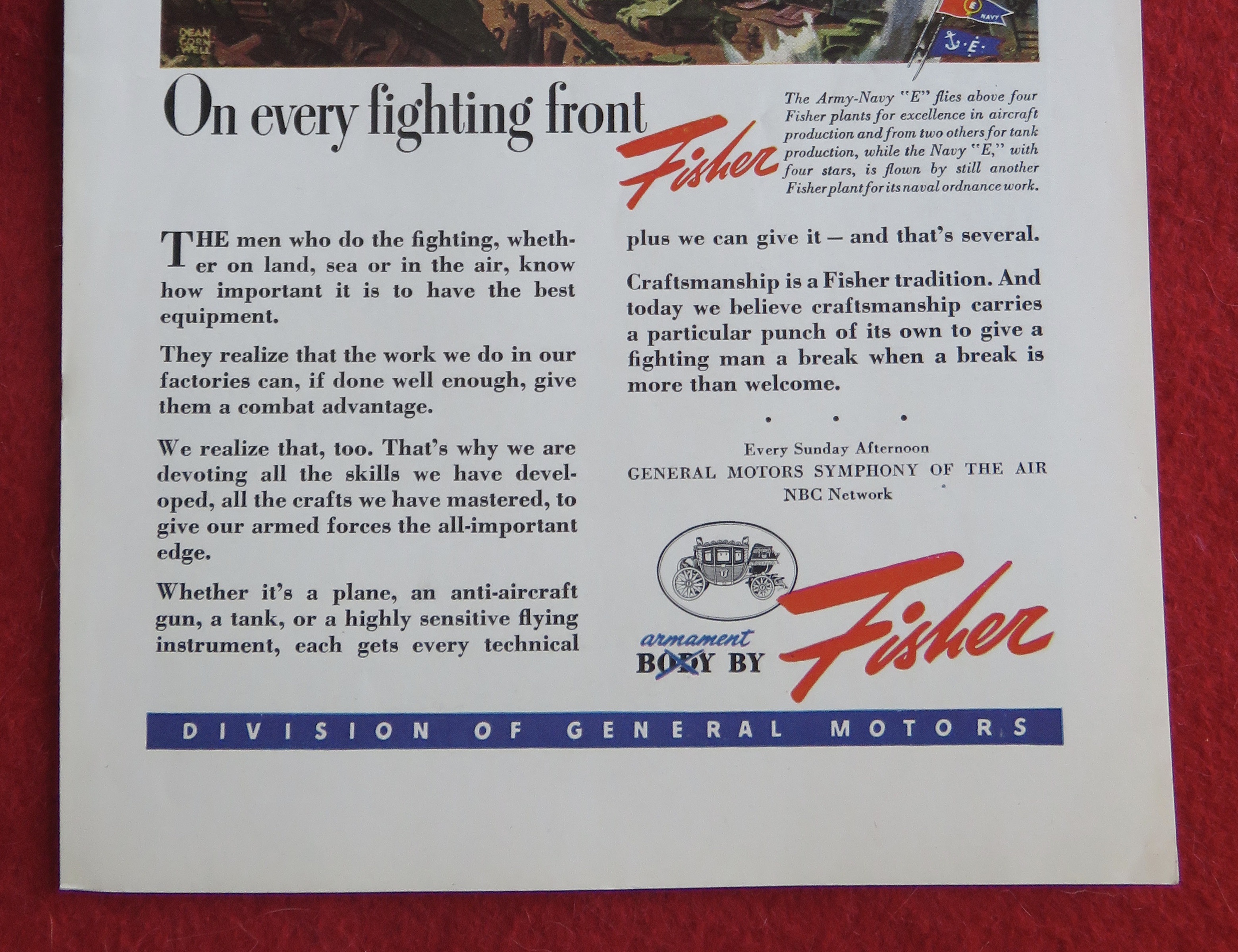 1944 Body By Fisher with On Every Fighting Front