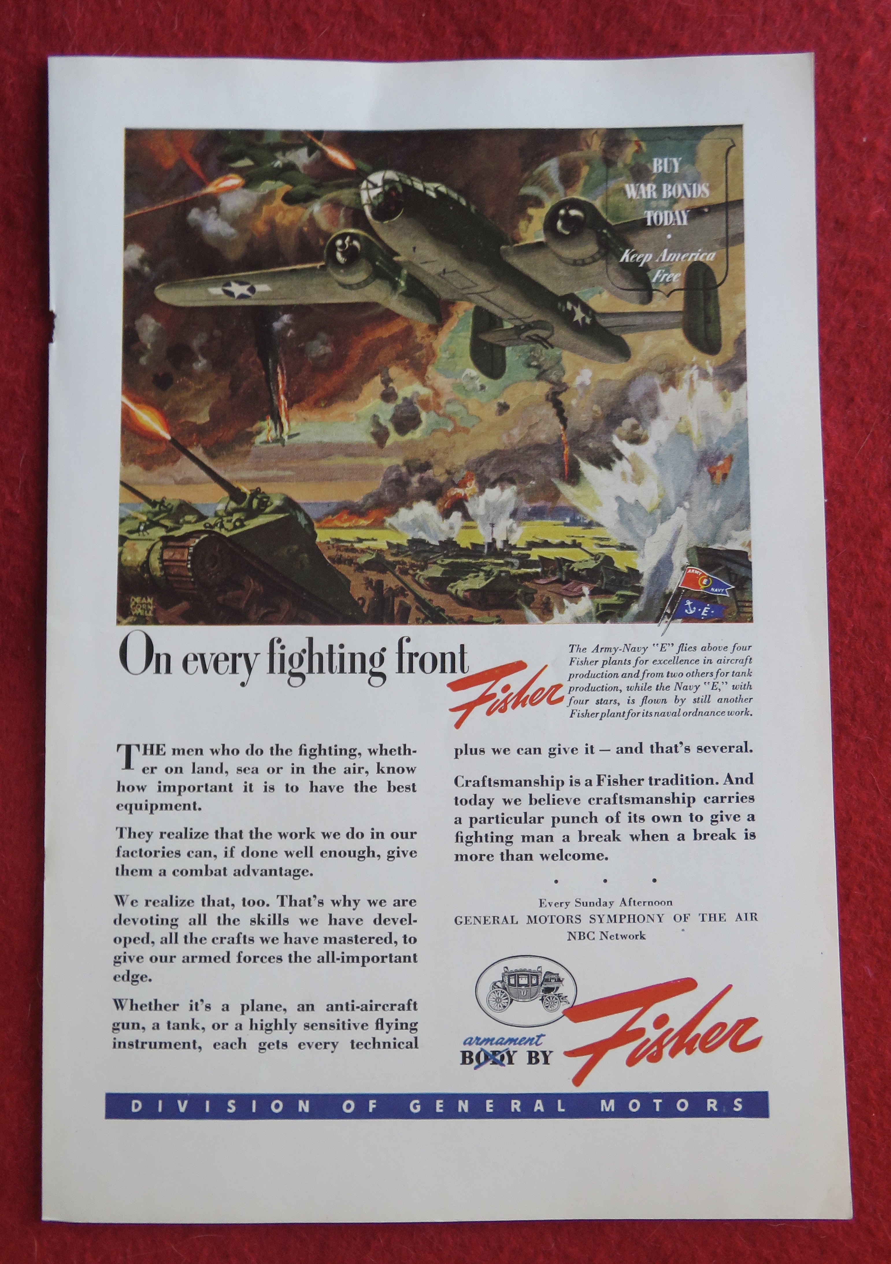 1944 Body By Fisher with On Every Fighting Front