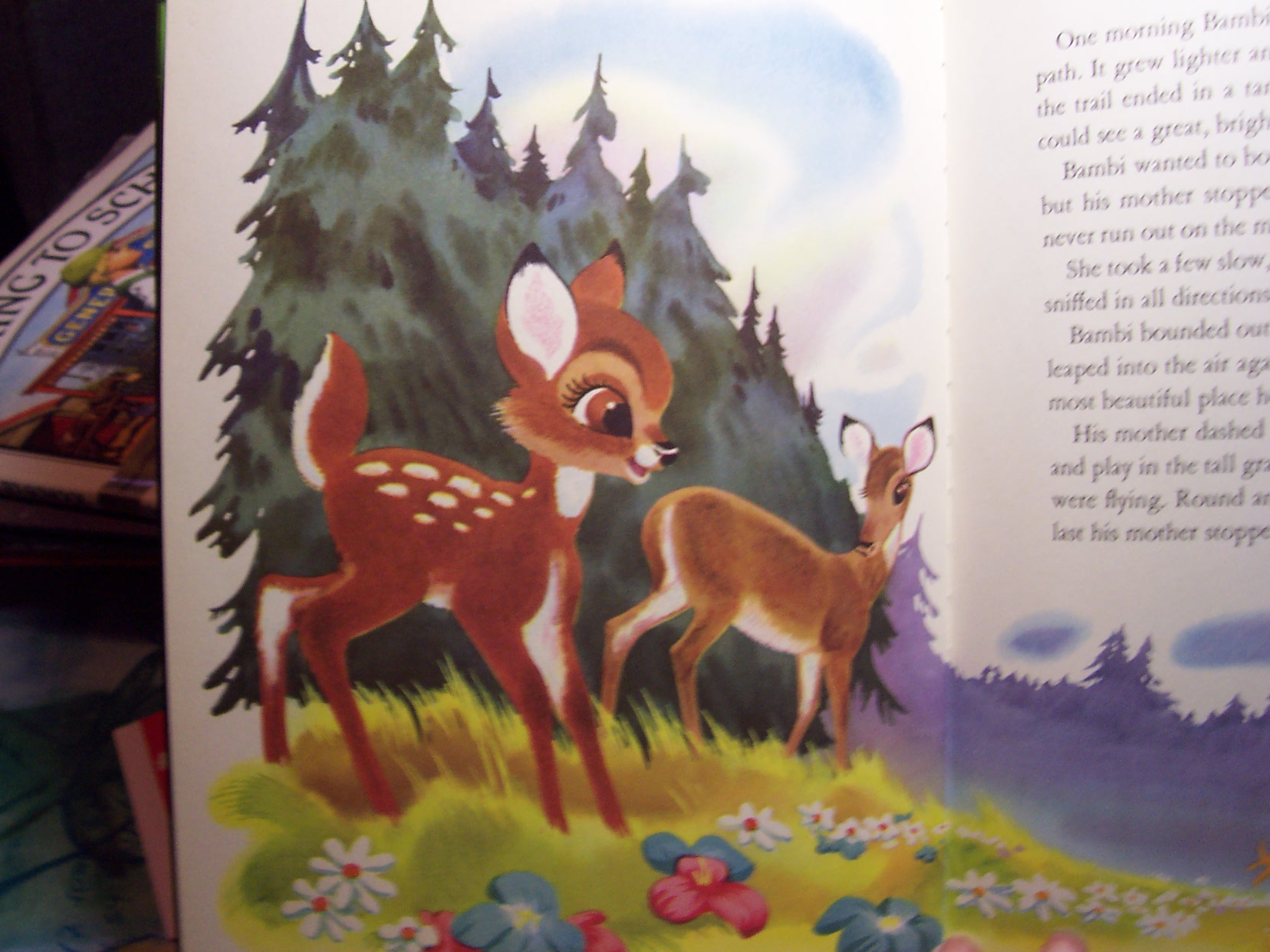 Disney Bambi Book 1949 Felix Salten fro Simon and Schuster 1949