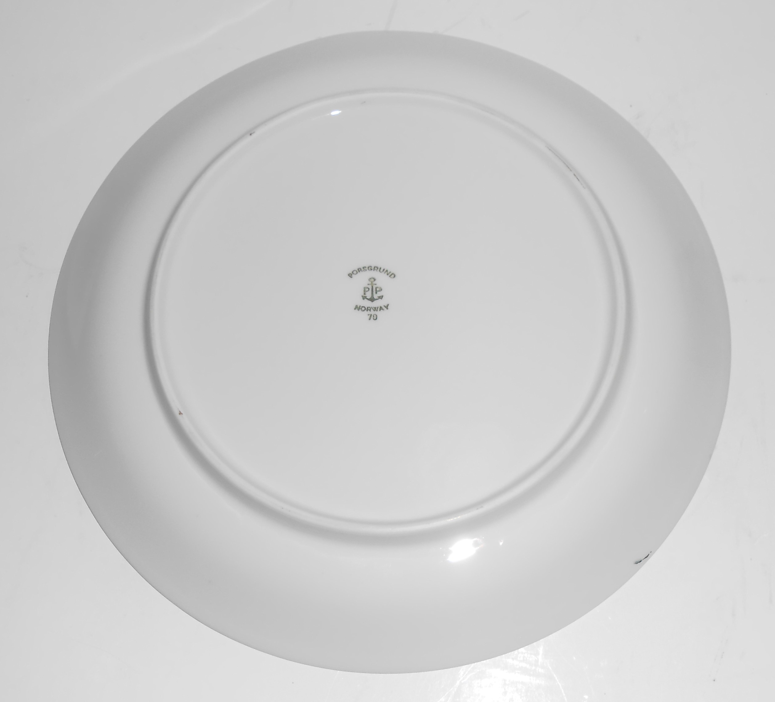 Porsgrund China Porcelain Seljord w/Gold Salad Plate