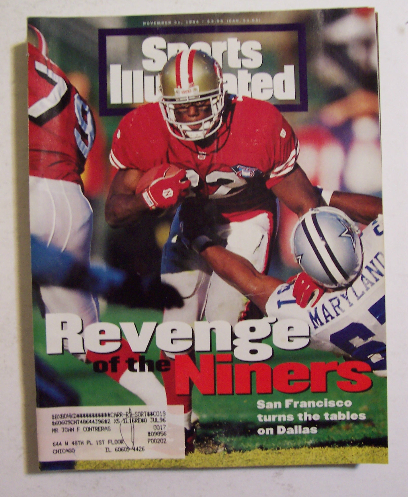 Sports Illustrated Magazine - November 21, 1994