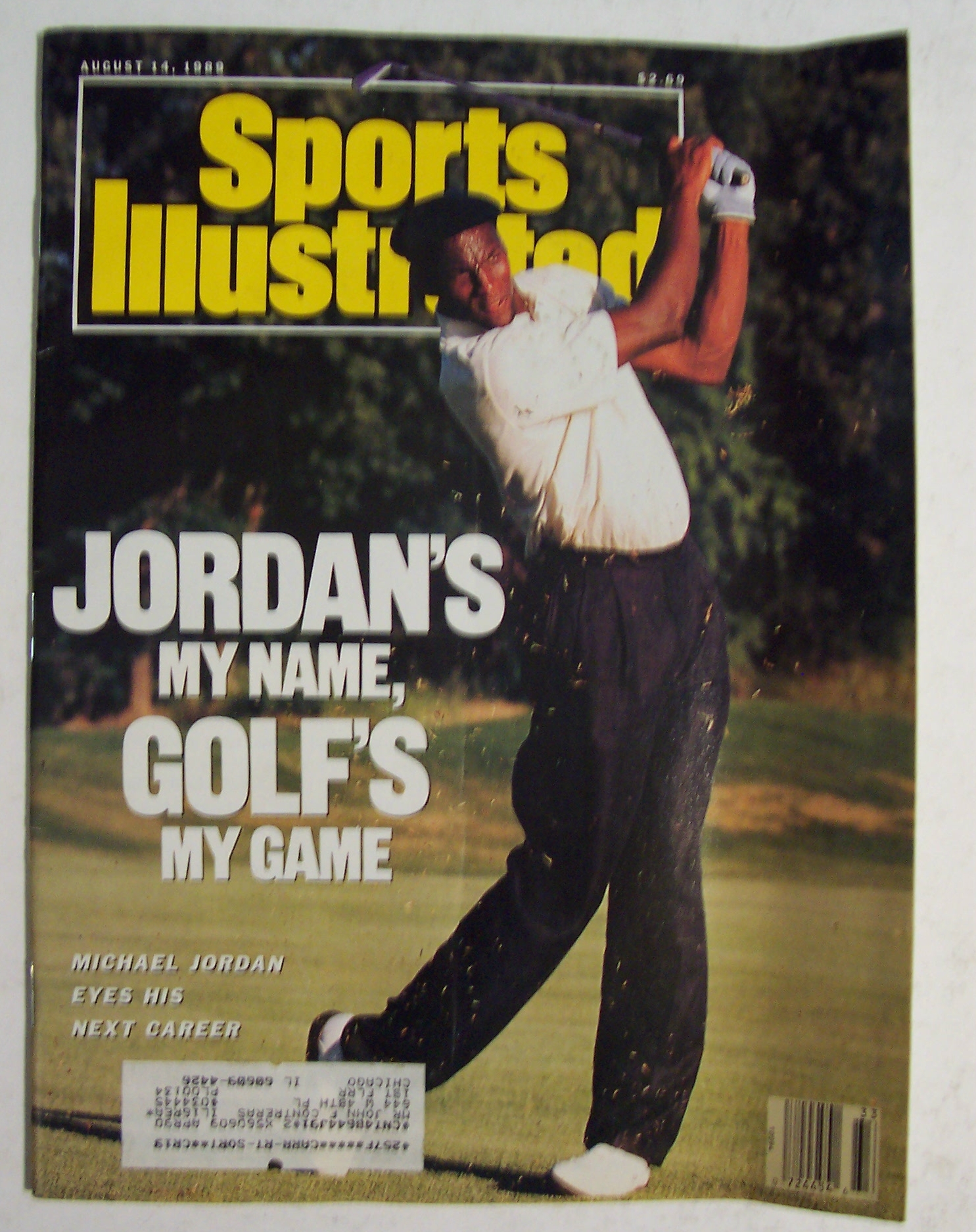 Sports Illustrated Magazine -August 14, 1989 -M. Jordan