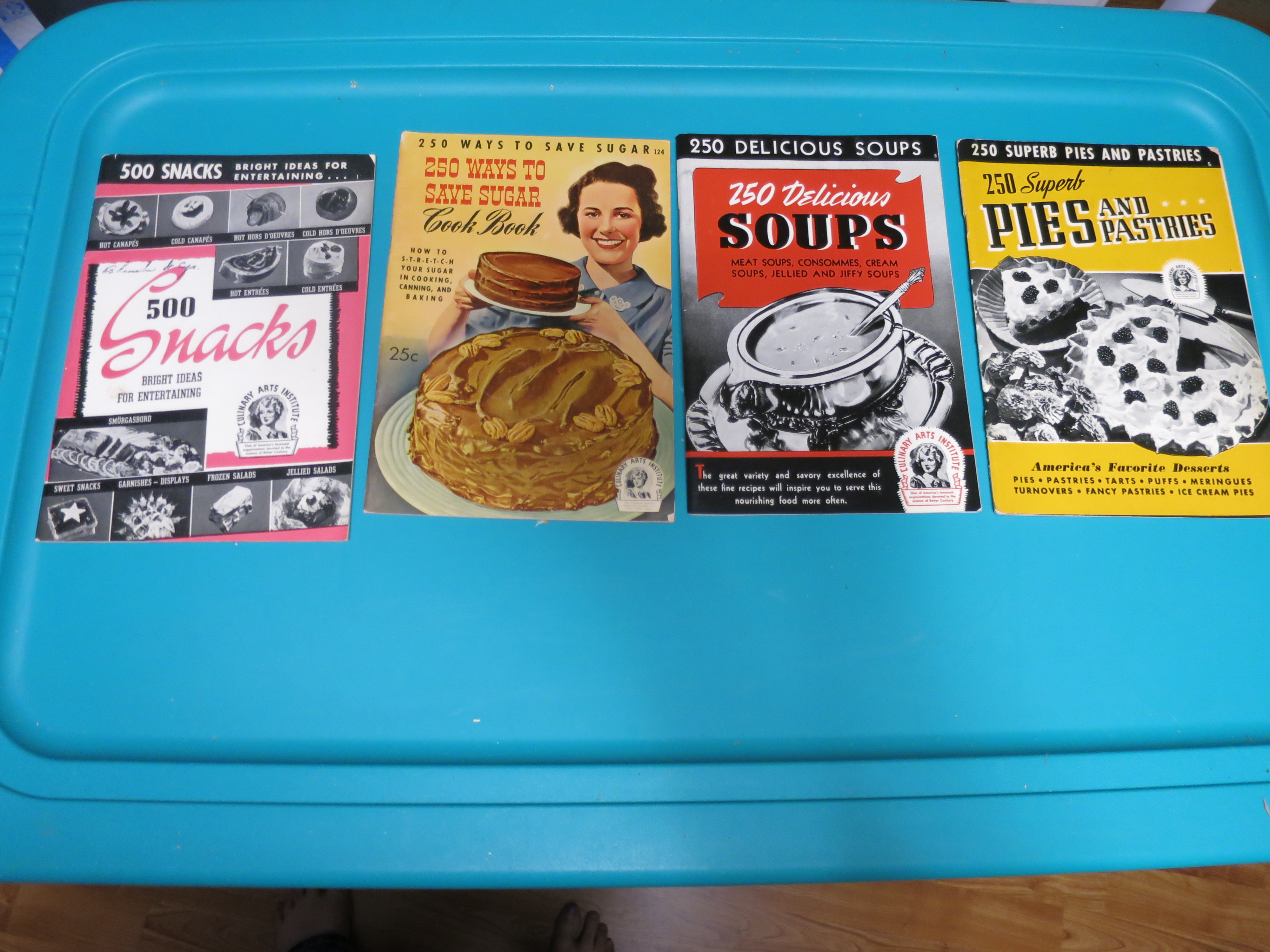 Culinary Arts Set of 4 Diff. Books 1940s