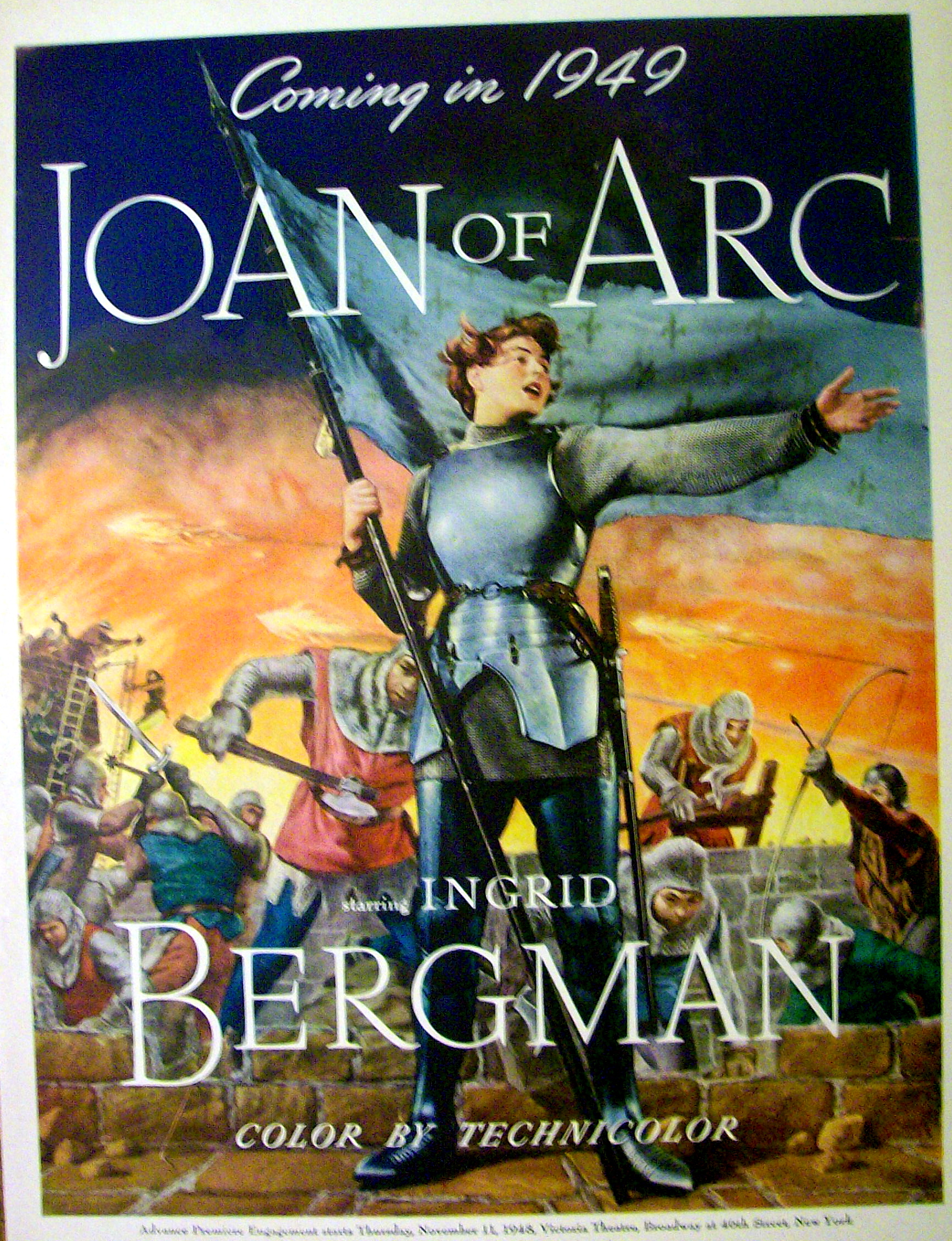 Vintage Ad: 1948 Joan Of Arc with Ingrid Bergman