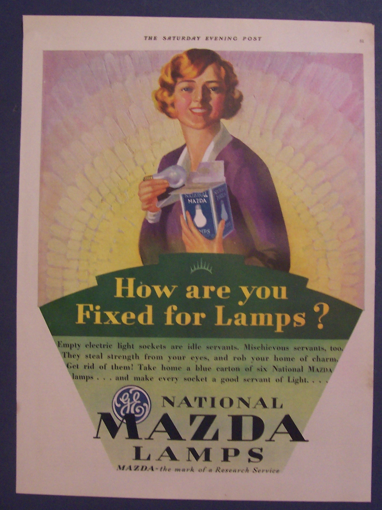 1929 Mazda Lamps