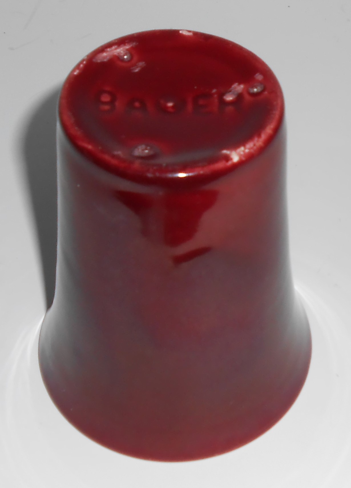 Bauer Pottery La Linda Gloss Burgundy Tumbler
