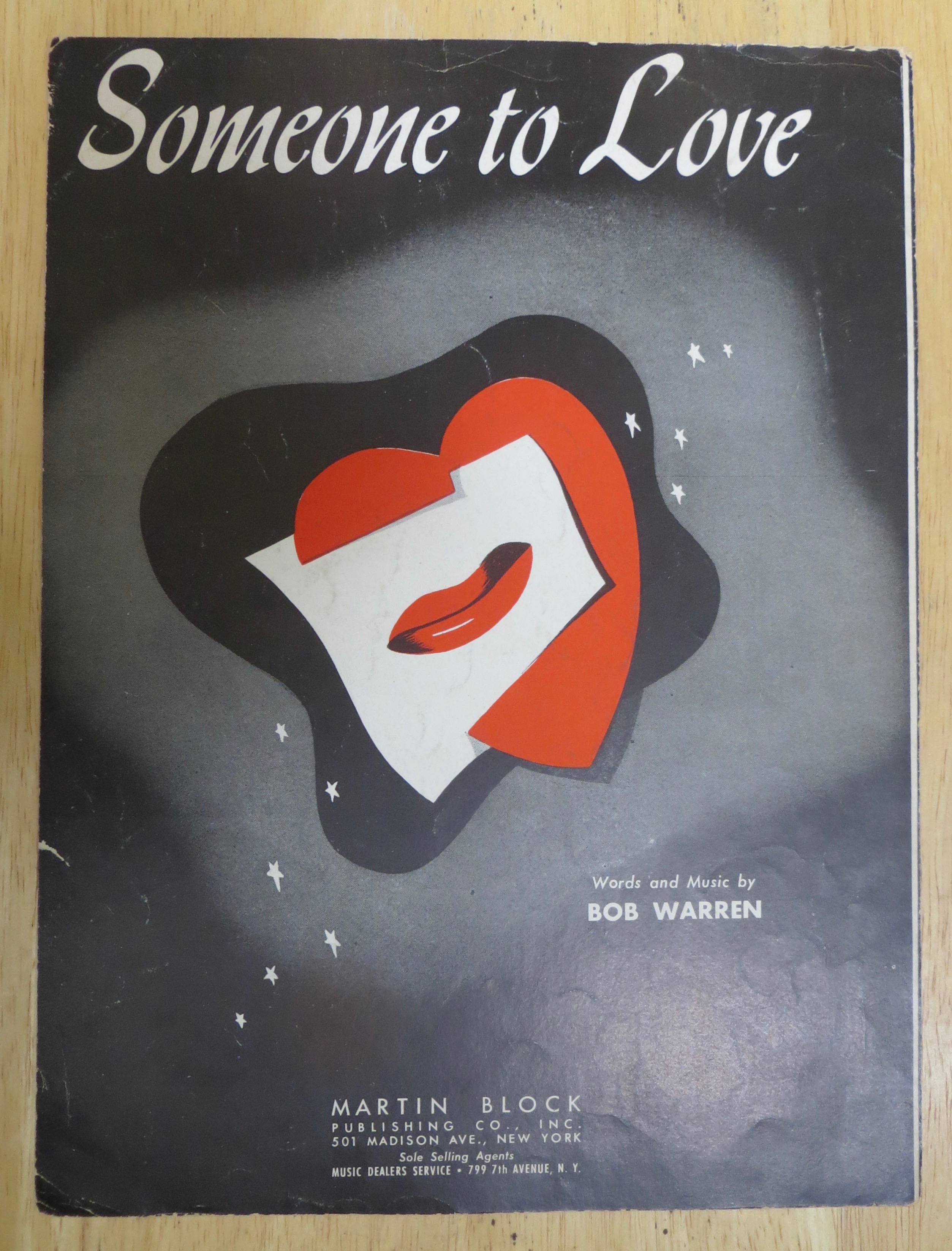 1941 Someone To Love Sheet Music