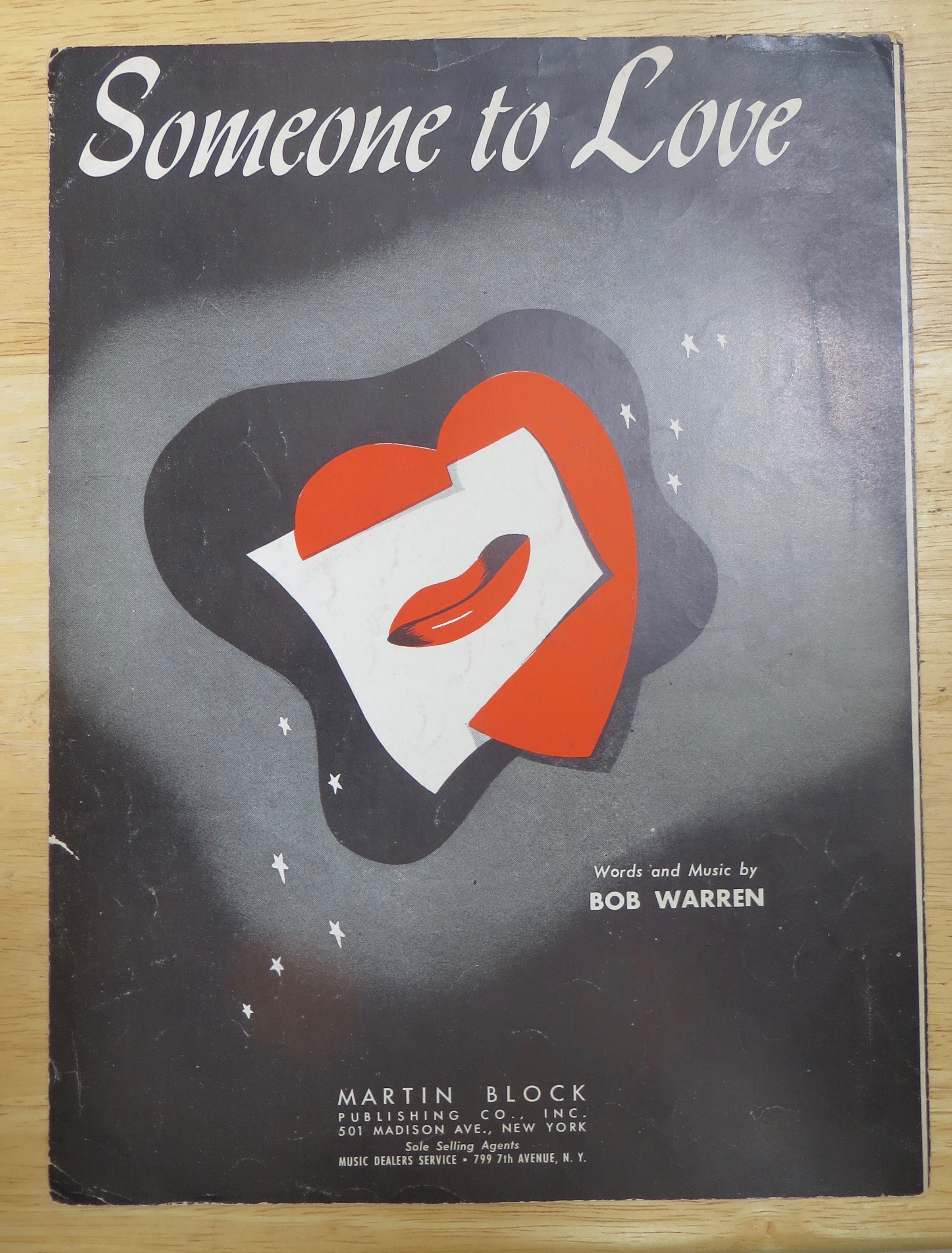 1941 Someone To Love Sheet Music