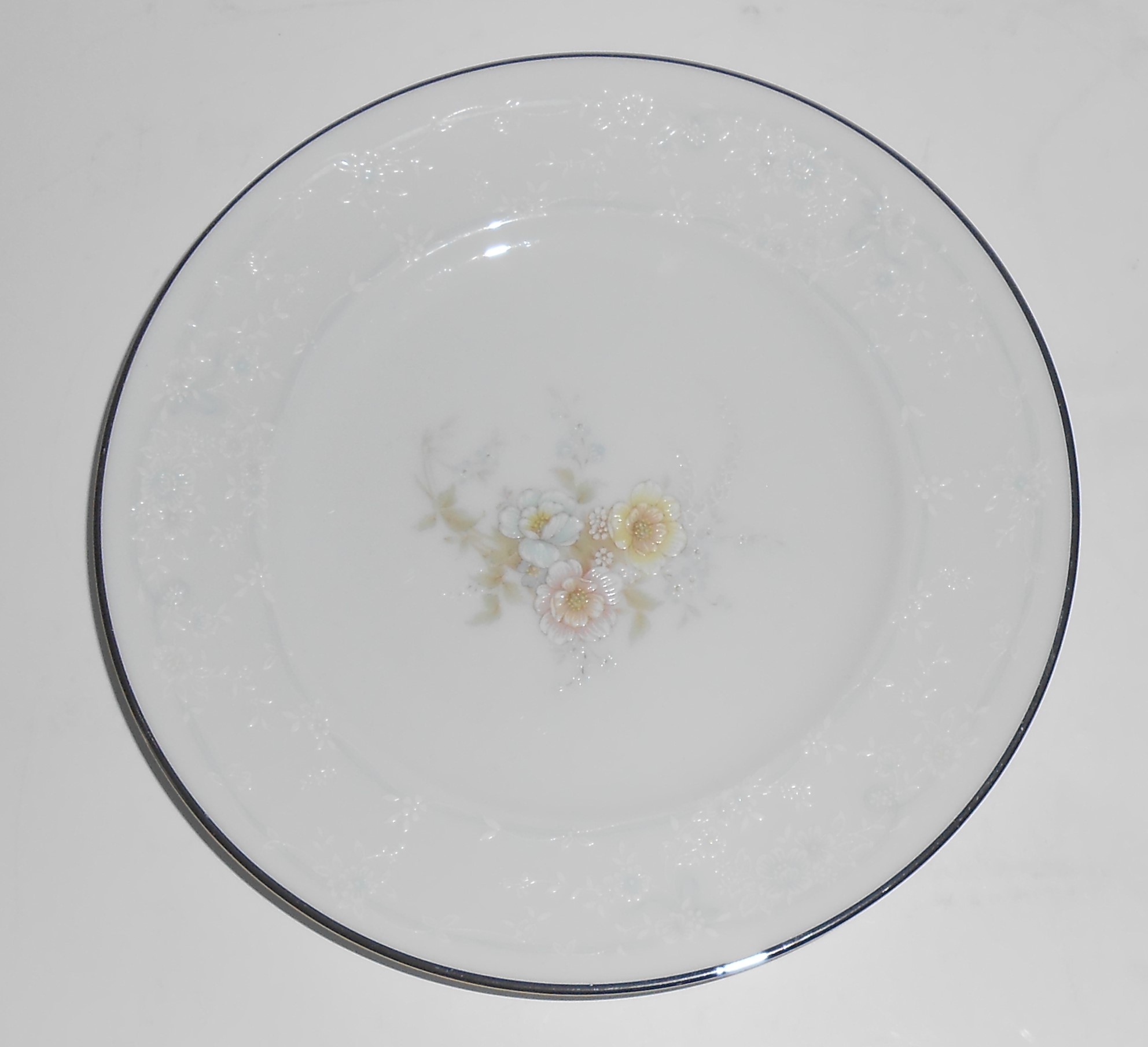 Noritake China Porcelain Platinum 2963 Anticipation Bre