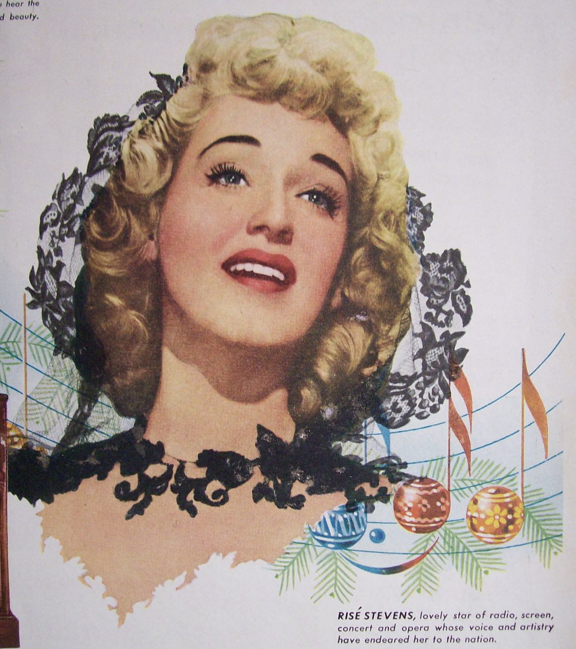 1945 General Electric Radio with Radio's Rise Stevens