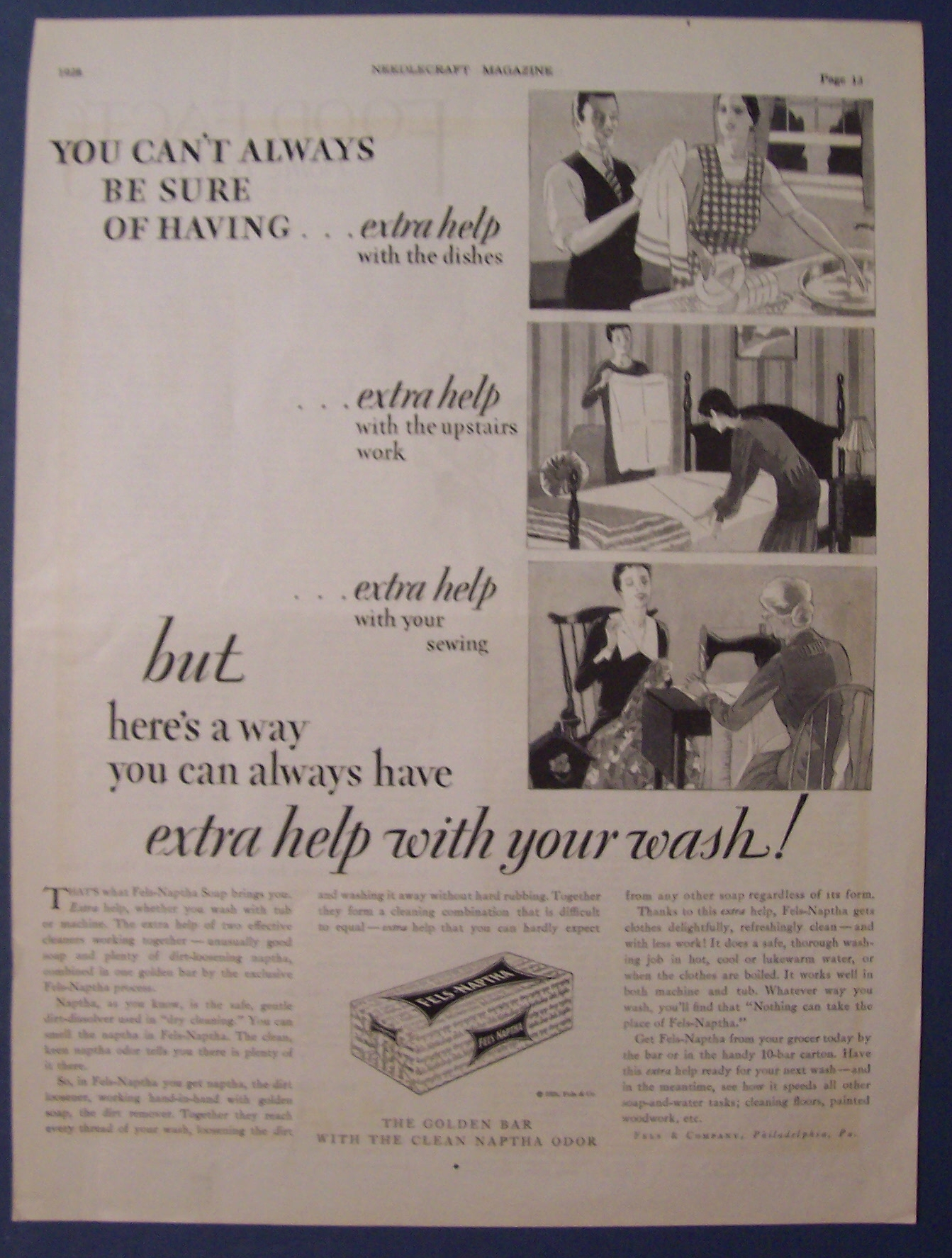 1928  Fels - Naptha  Soap