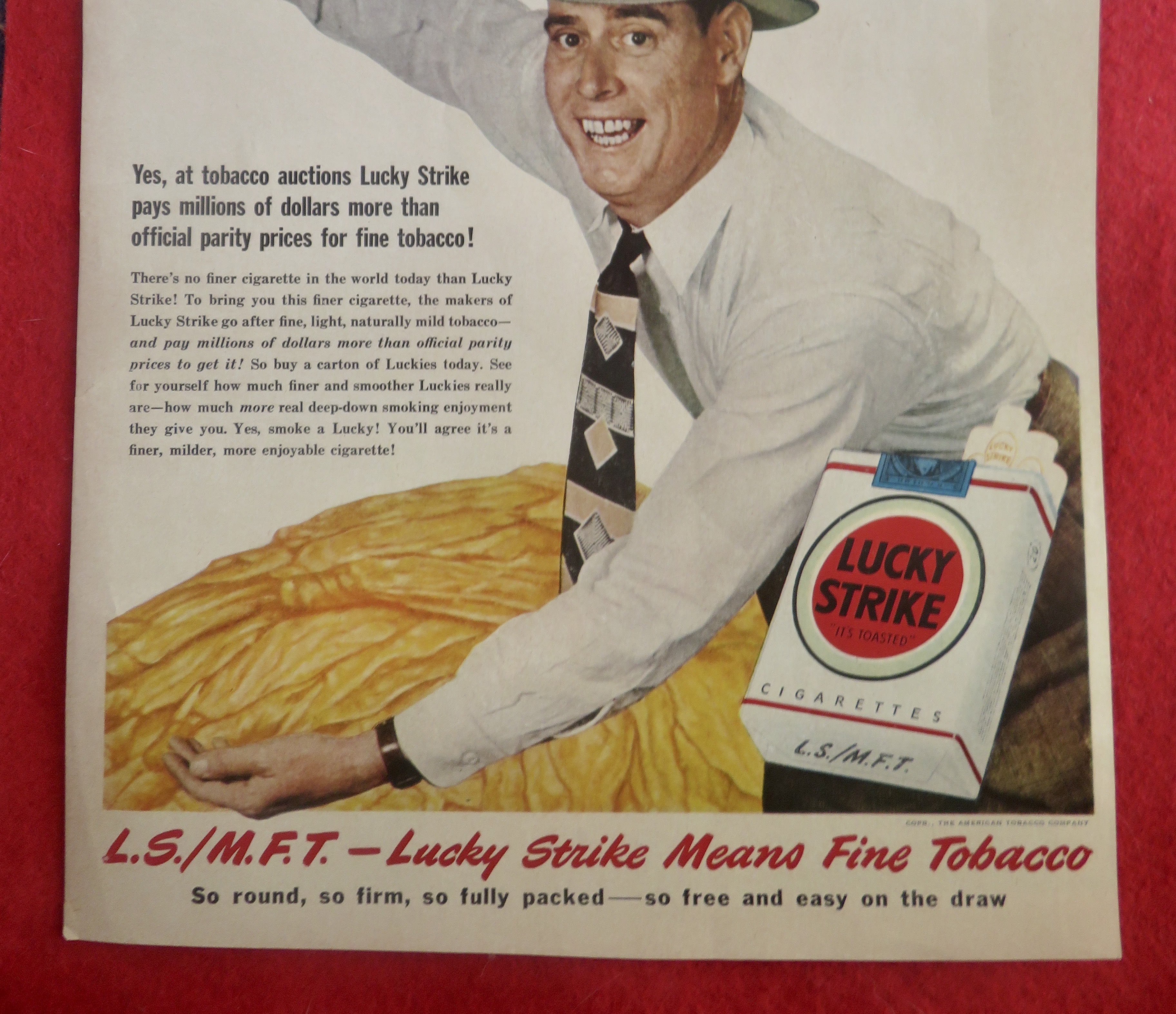 1949 Lucky Strike Cigarettes with L. G. Griffin