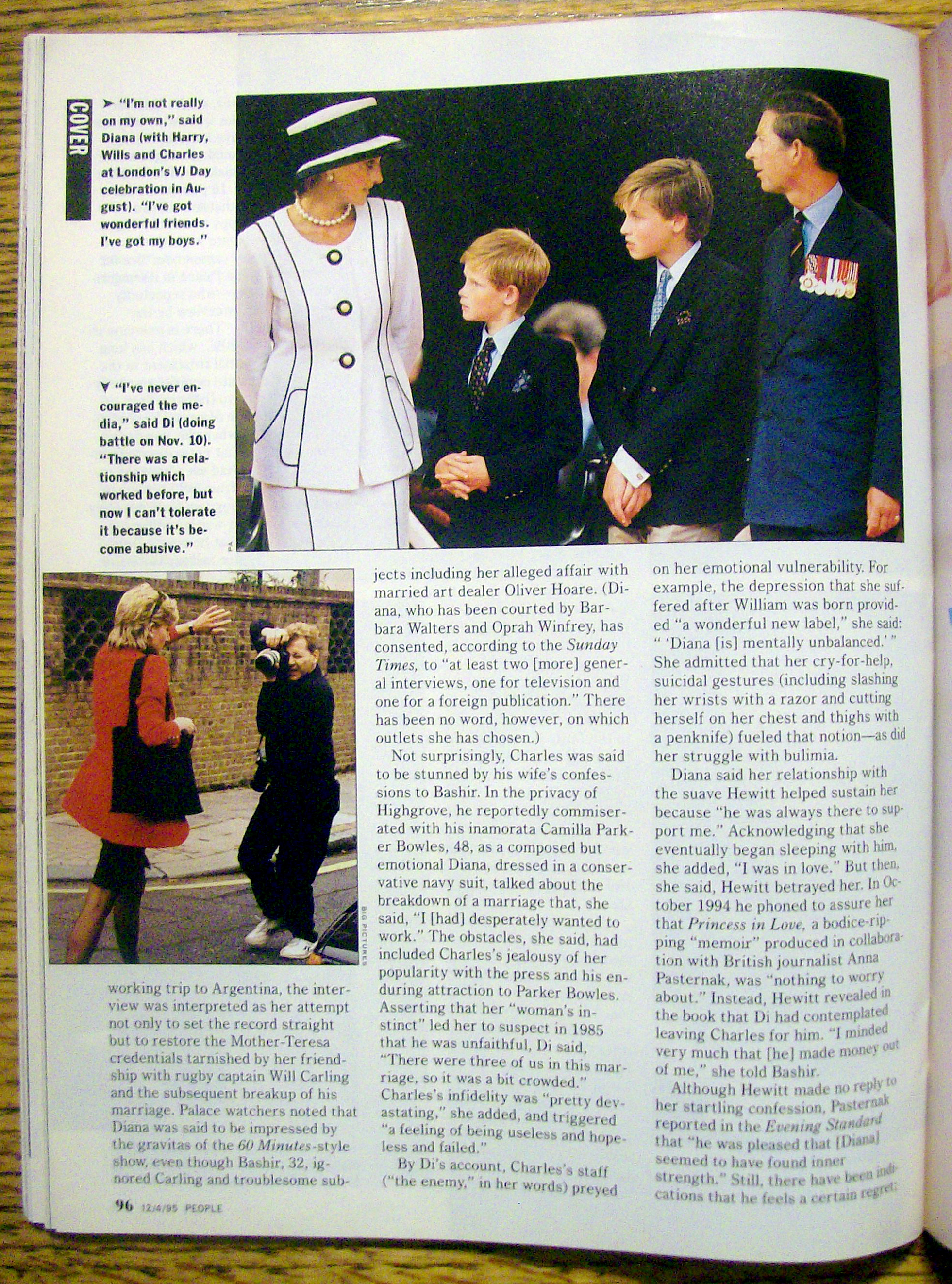 People Magazine-December 4, 1995-Princess Diana