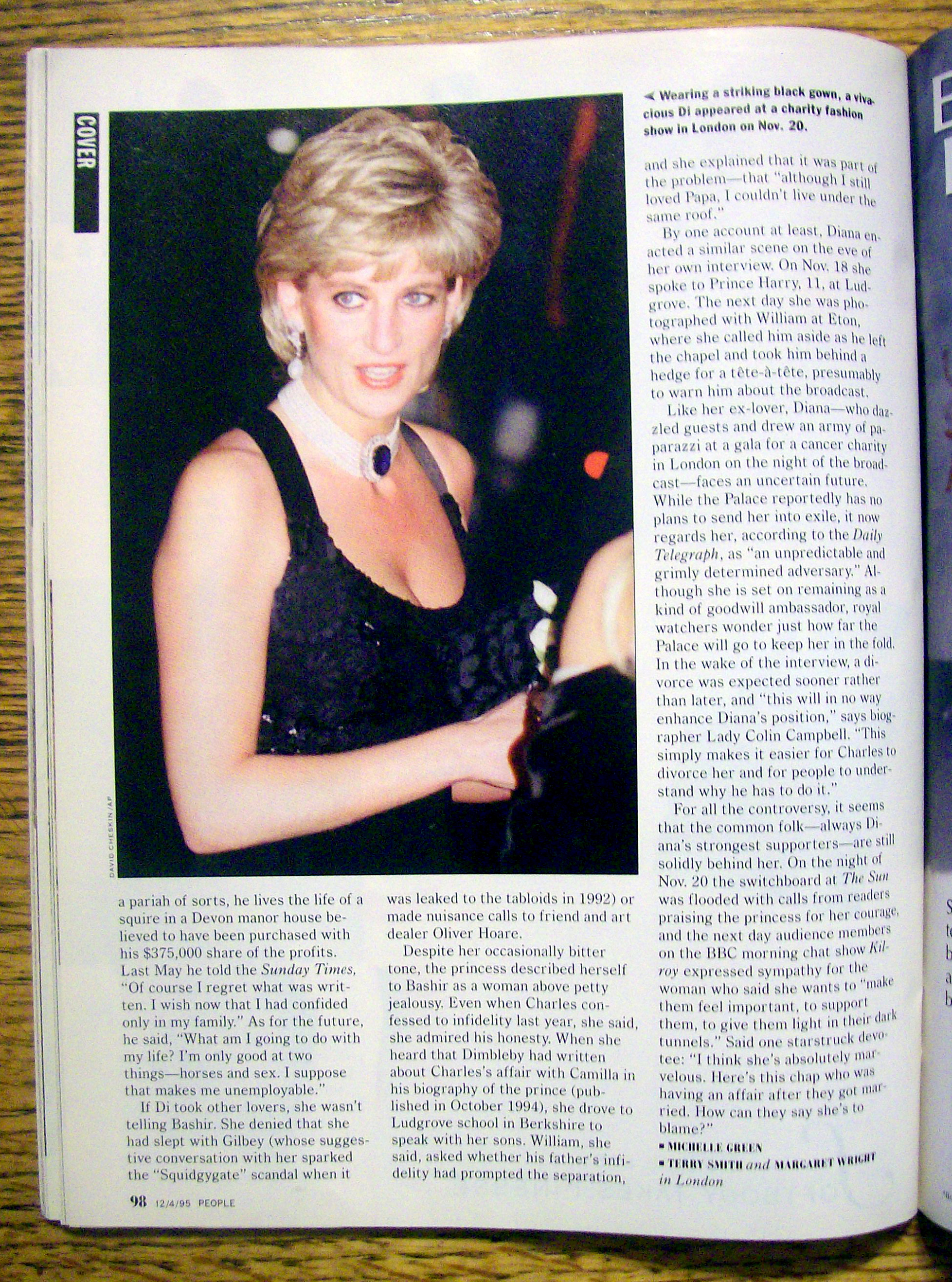 People Magazine-December 4, 1995-Princess Diana
