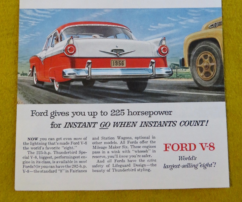 1956 Ford Automobile with the World's Largest Selling Eight