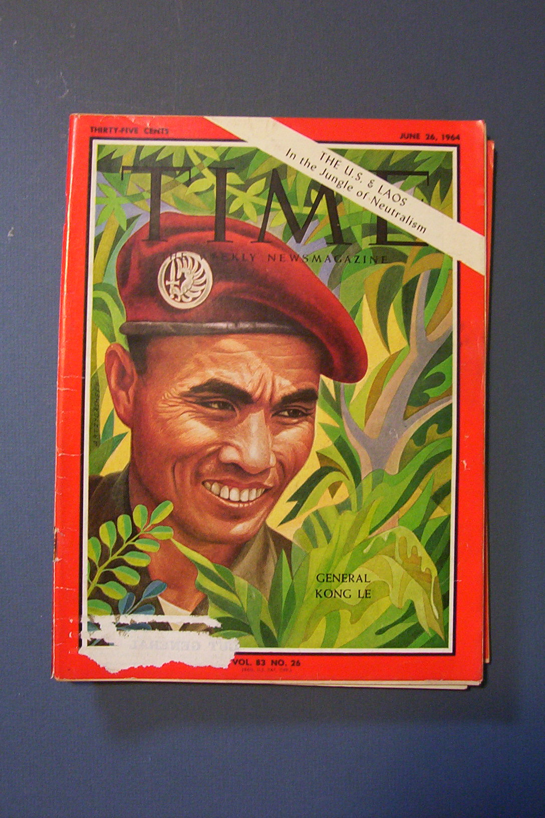 Time Magazine - June 26, 1964 - General Kong Le