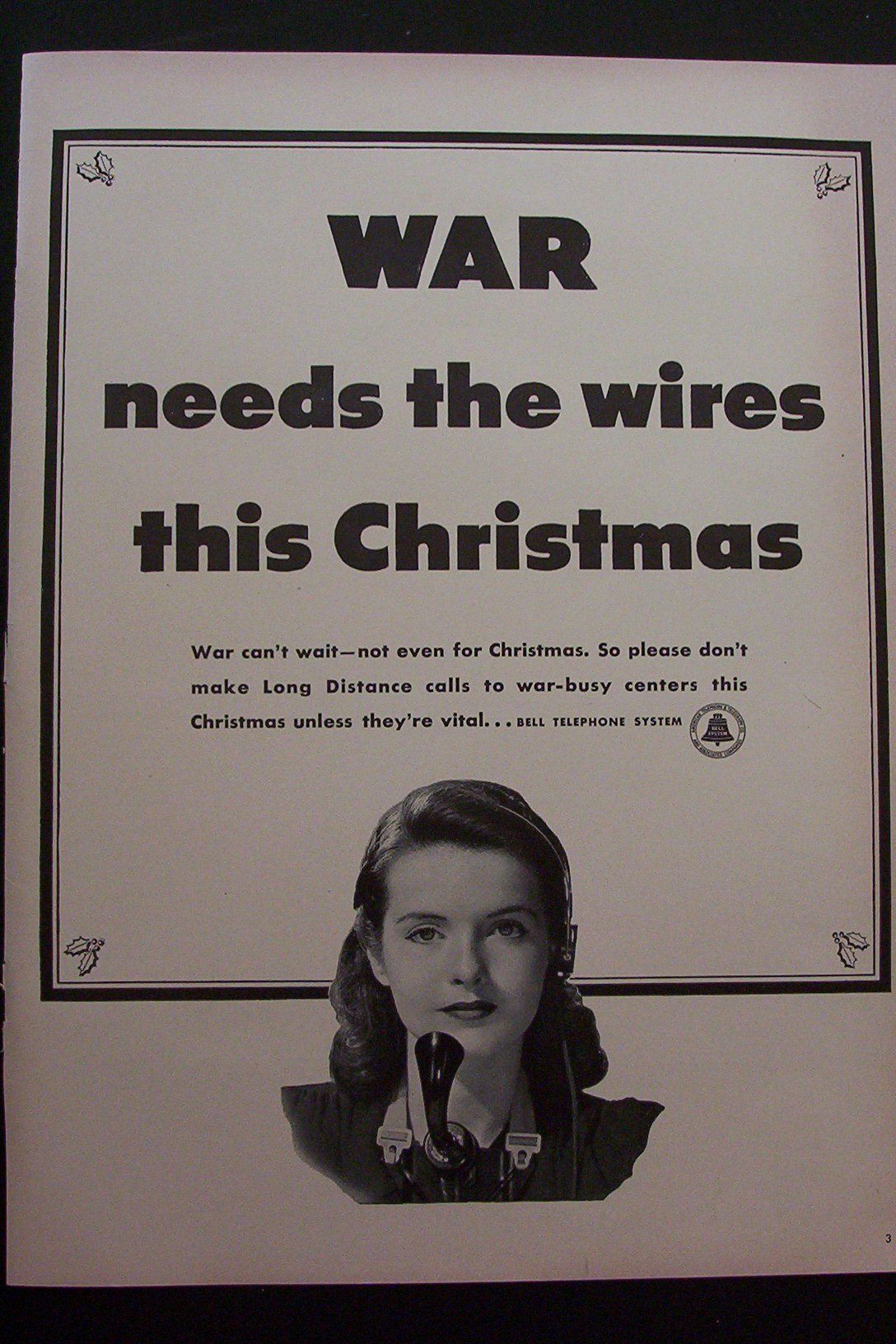 1942 Bell Telephone System with Phone Operator