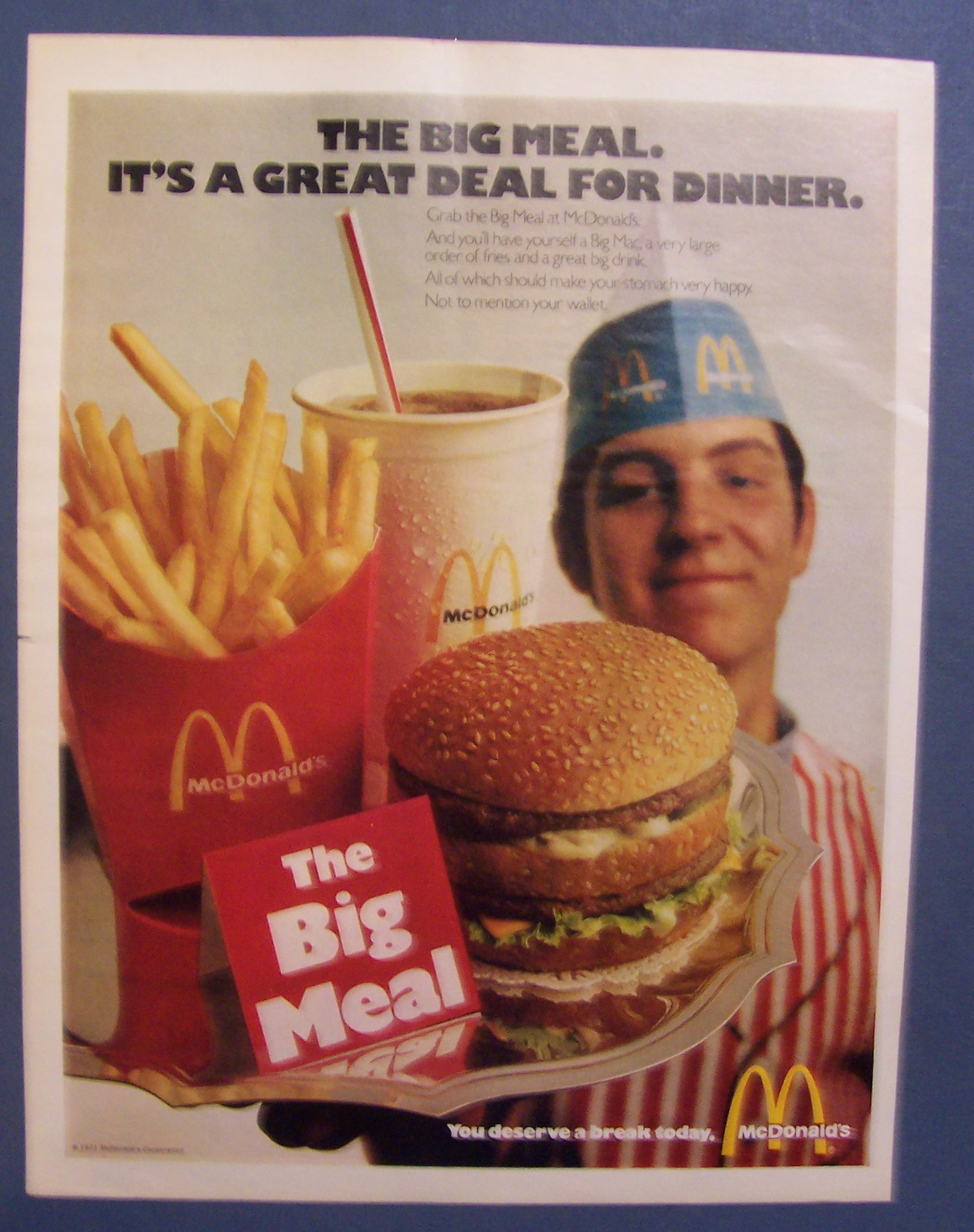 1971 Mc Donald's Restaurant with the Big Meal