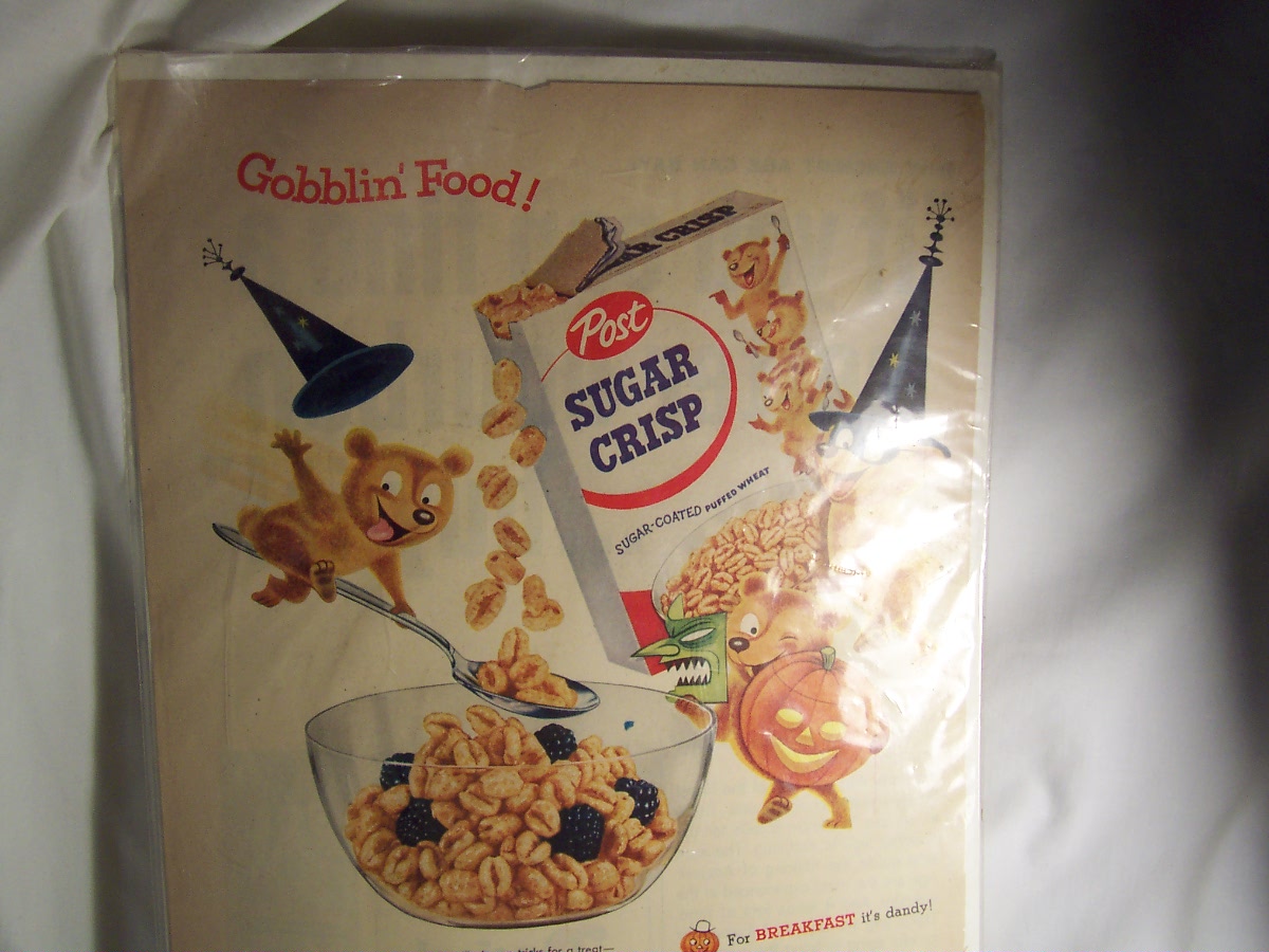 Post Sugar Crisp Advertising Sheet