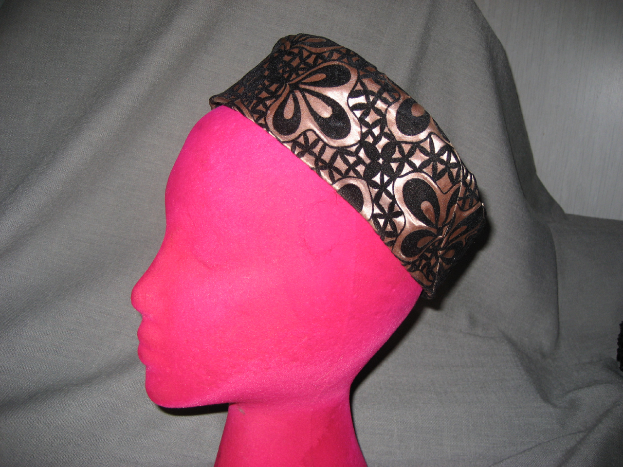 Satin and Felt Pill Box Hat