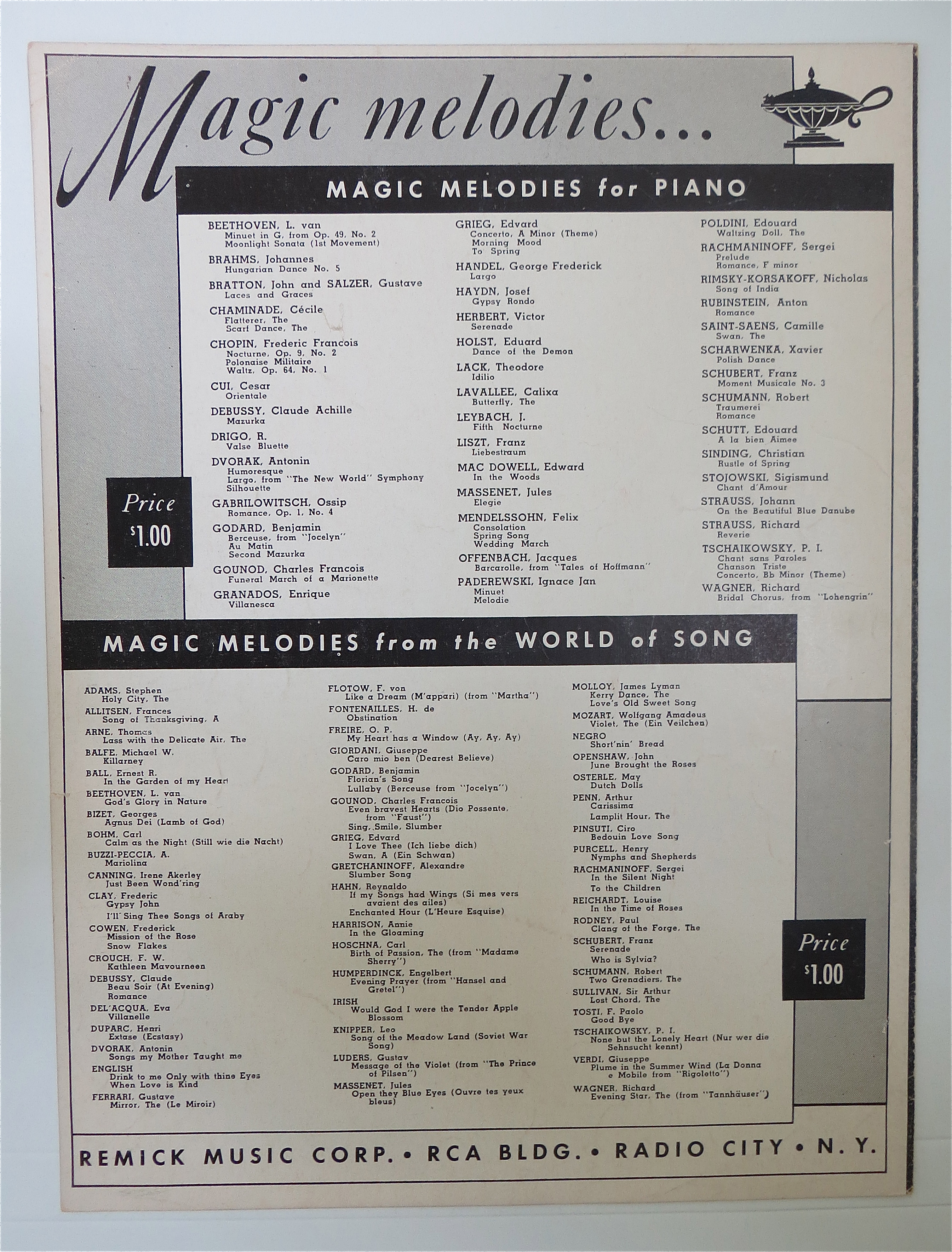 Sheet Music For 1942 It Can't Be Wrong w/Bette Davis