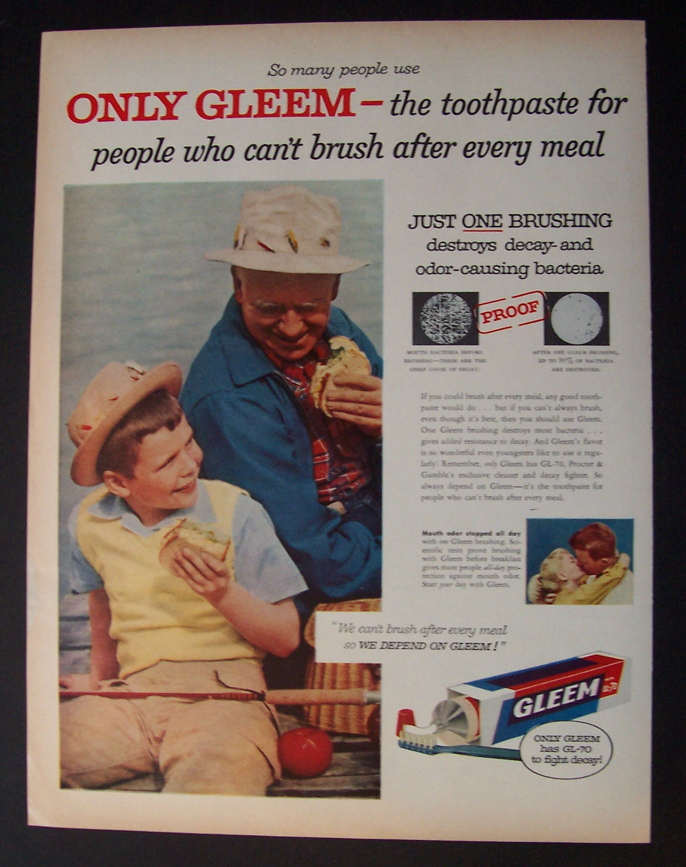 1956  Gleem  Toothpaste