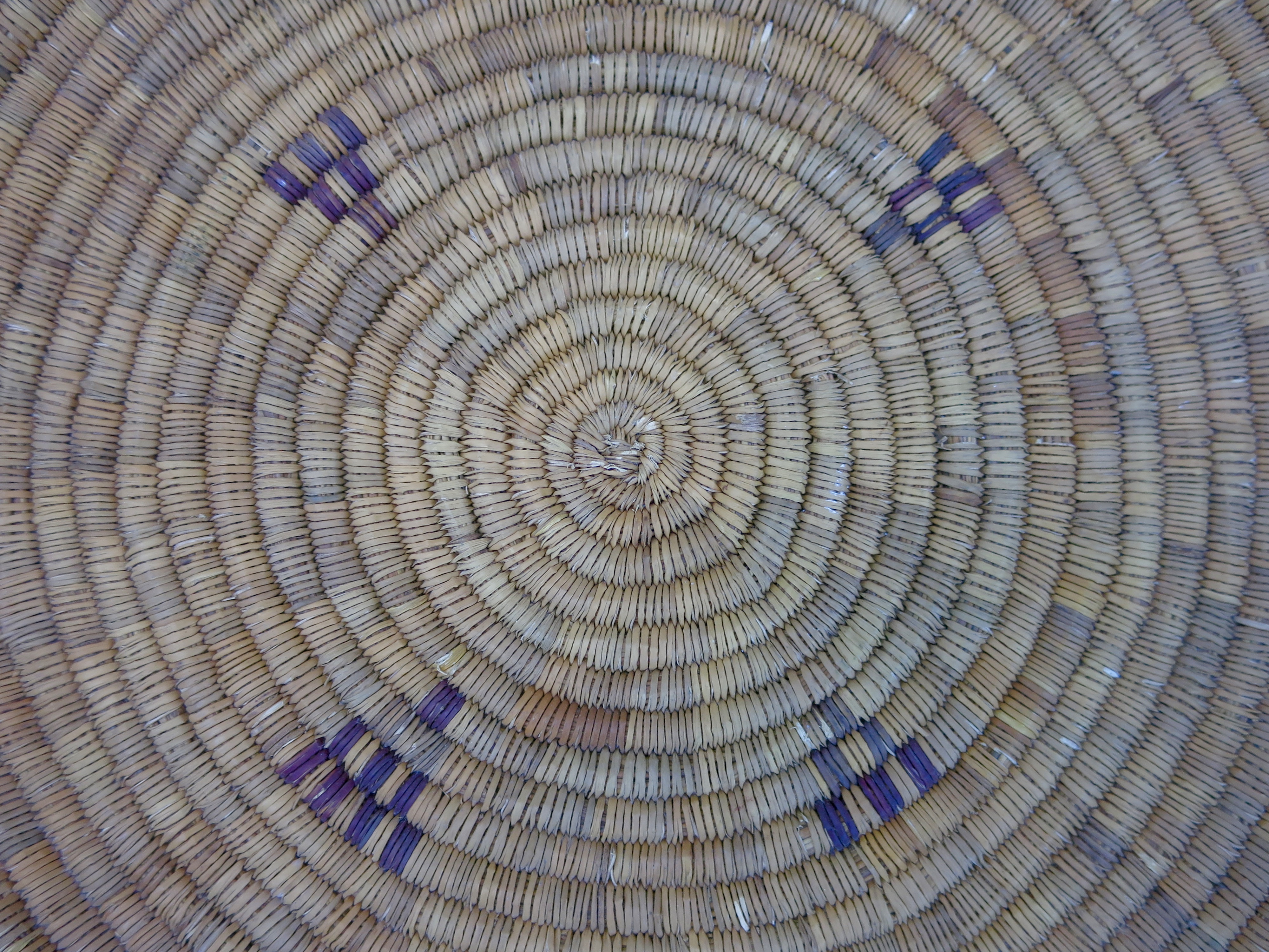 Coiled Basket Tray American Indian 20 inch best guess