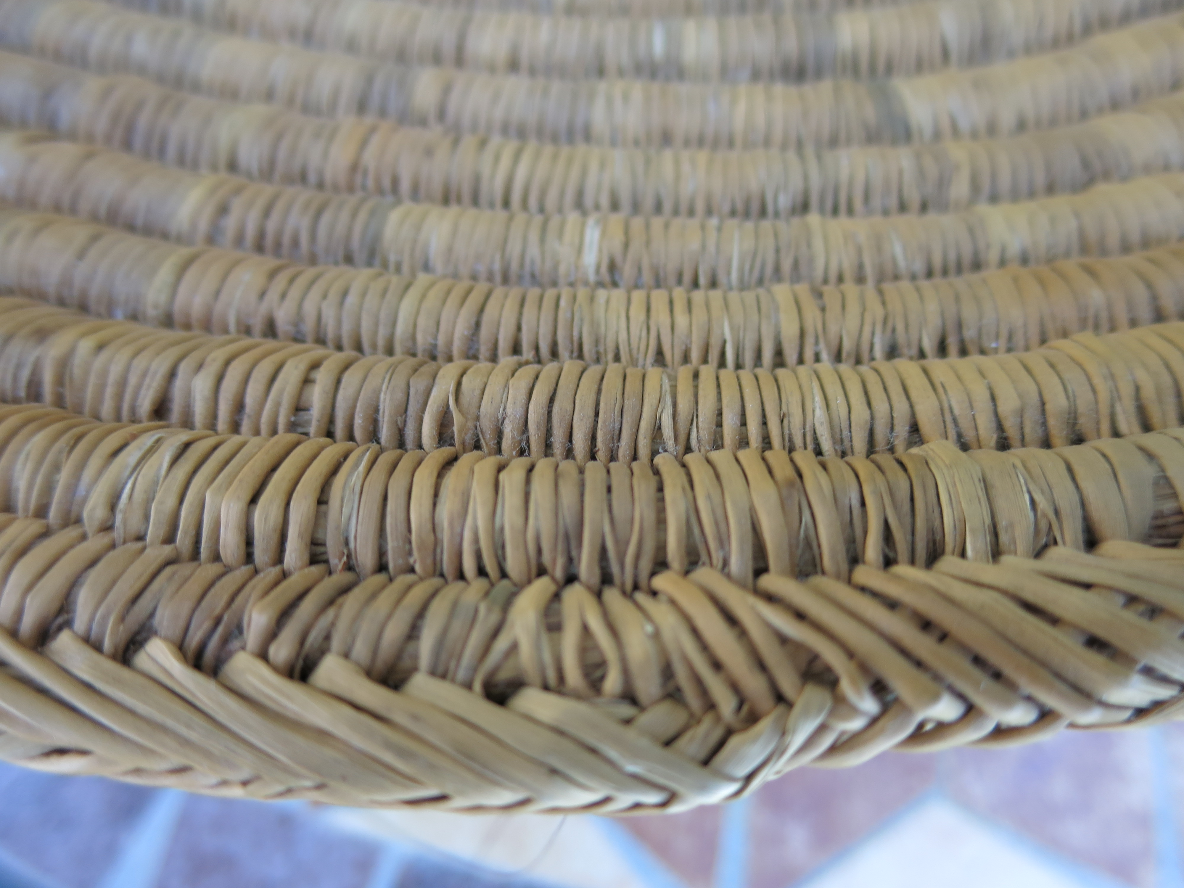 Coiled Basket Tray American Indian 20 inch best guess