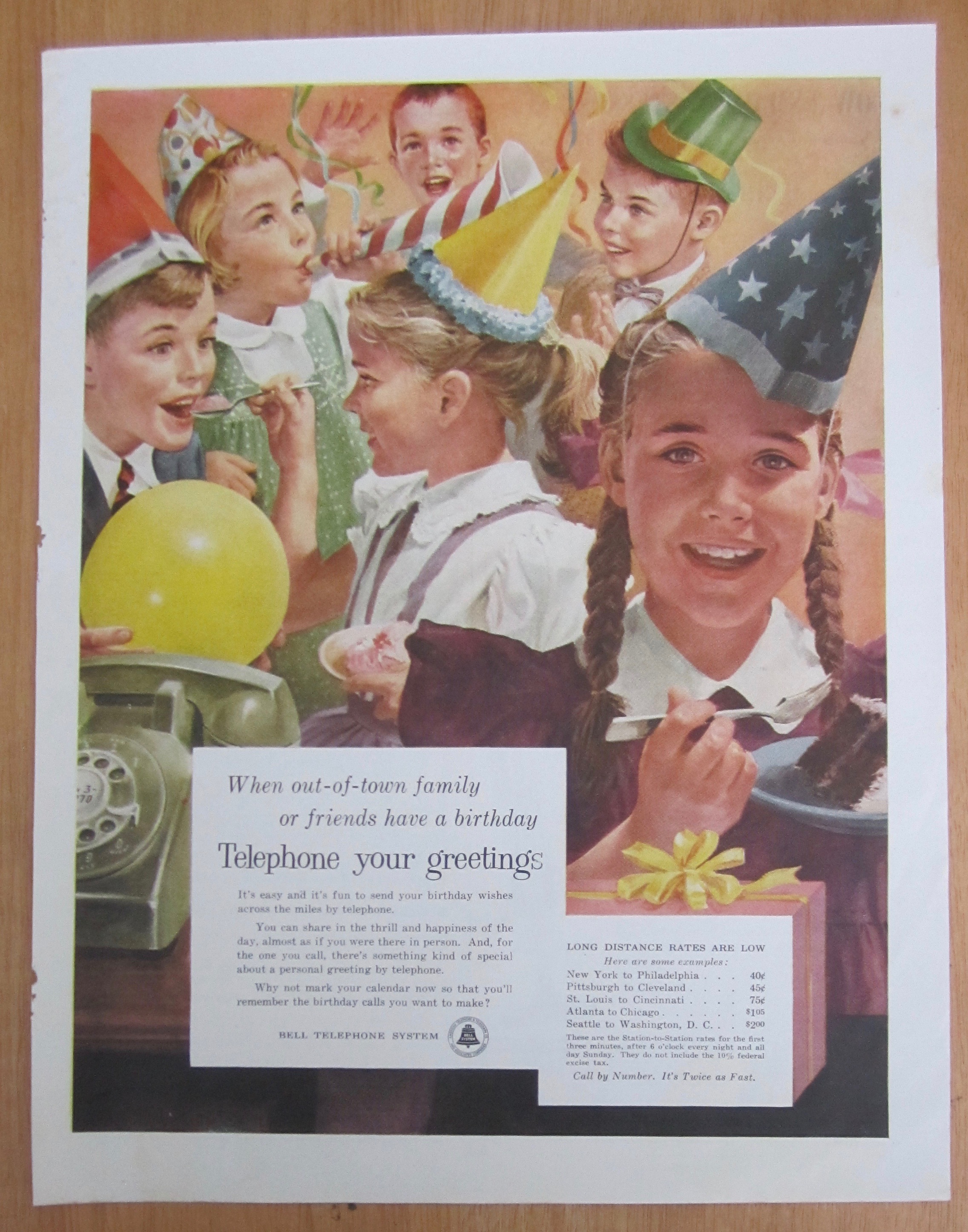 1956 Bell Telephone System with Kid's Birthday Party