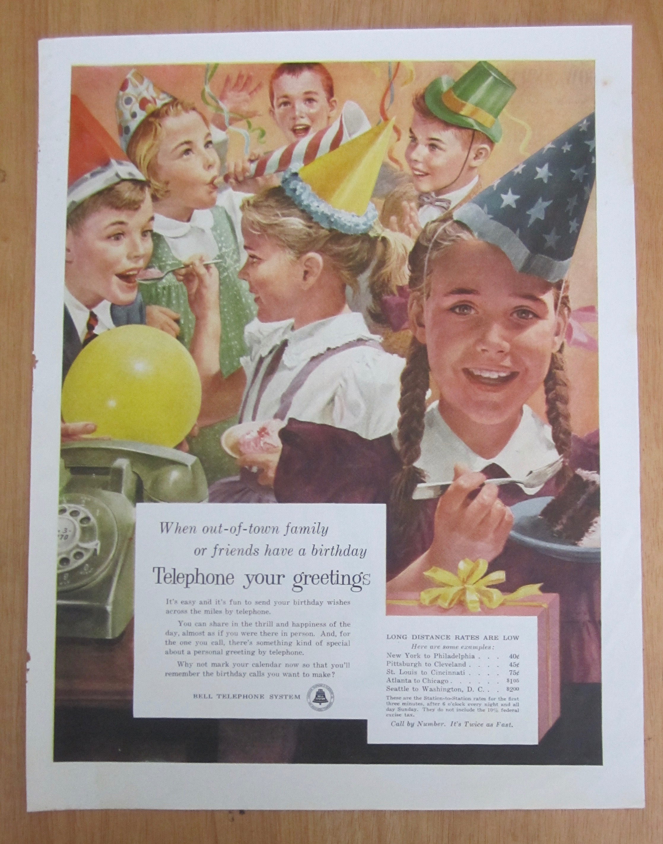 1956 Bell Telephone System with Kid's Birthday Party