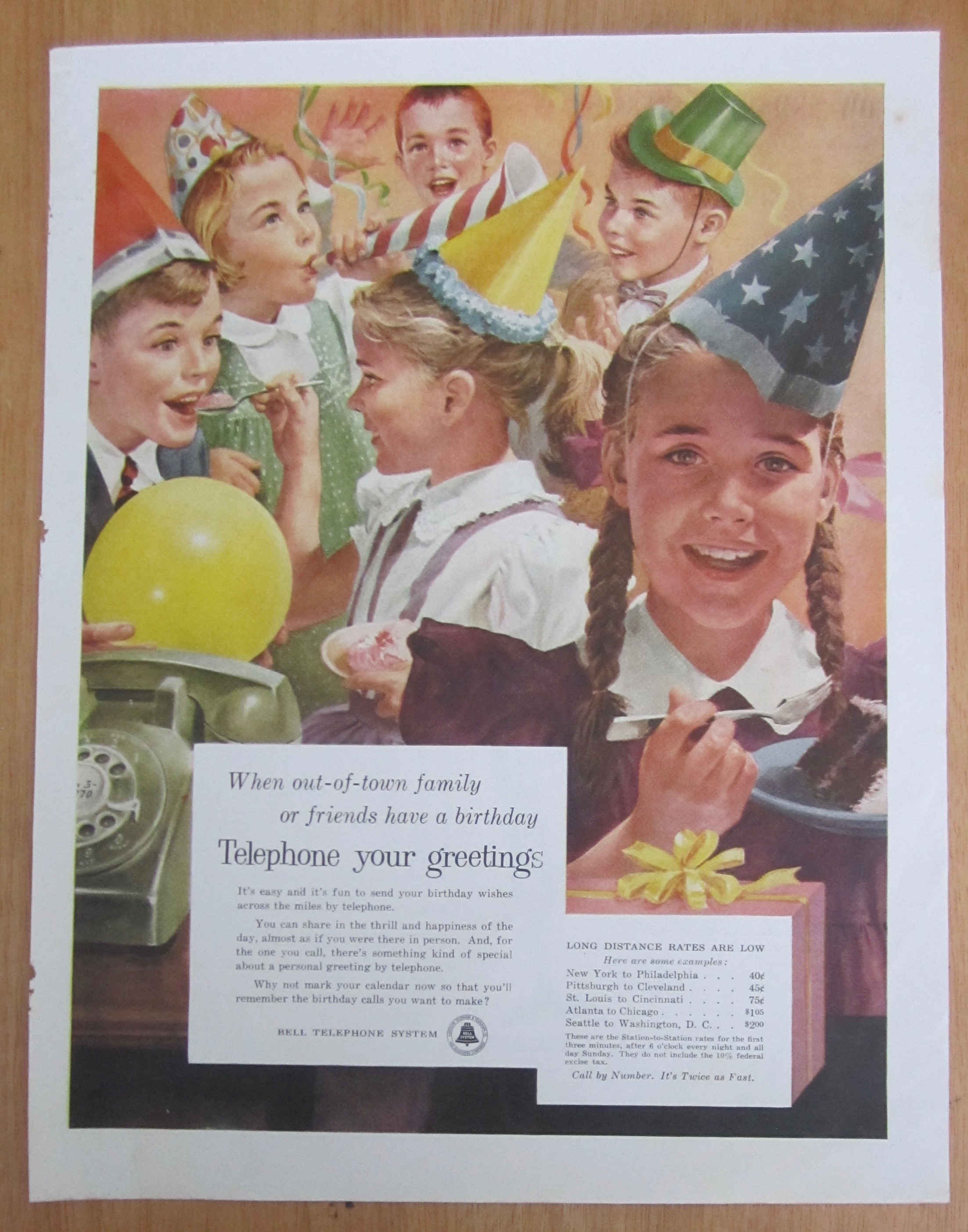 1956 Bell Telephone System with Kid's Birthday Party
