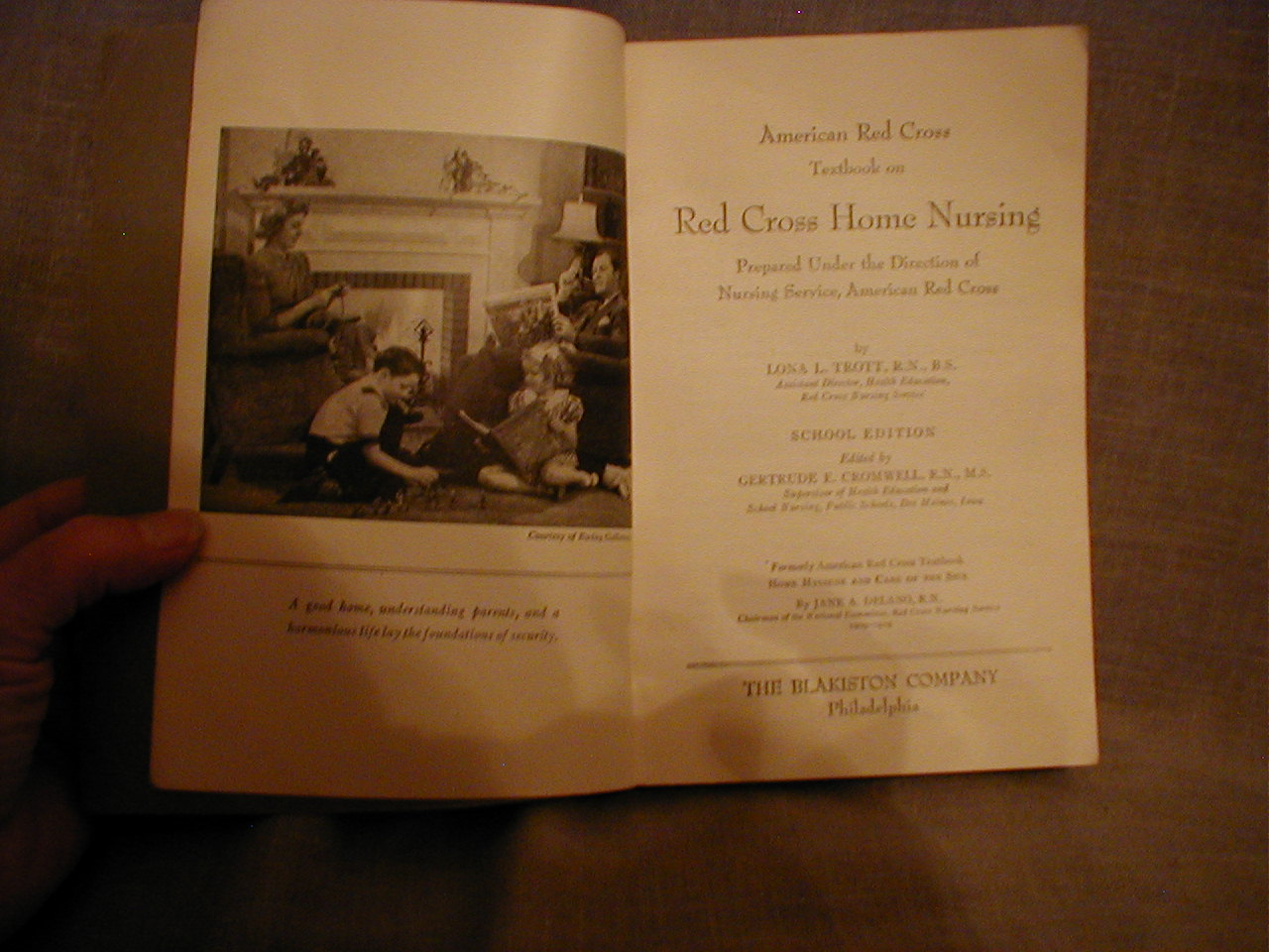 Red Cross Home Nursing Book