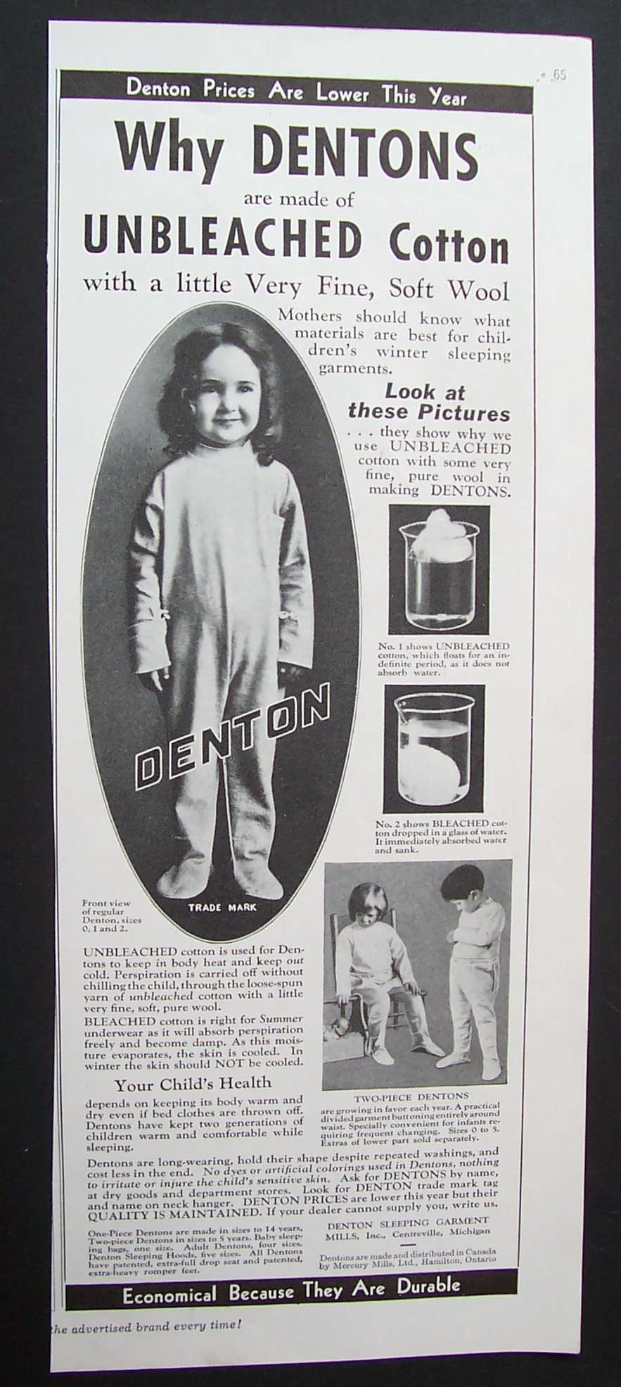 1935 Denton Sleeping Garment