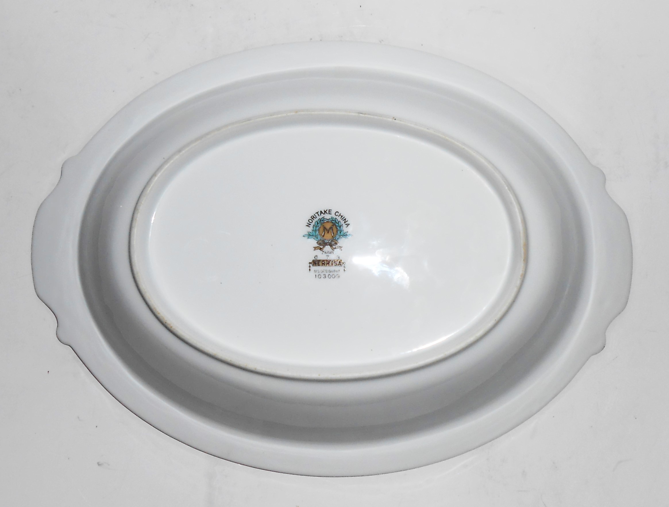 Noritake China Porcelain Nerrisa Vegetable Bowl w/Gold