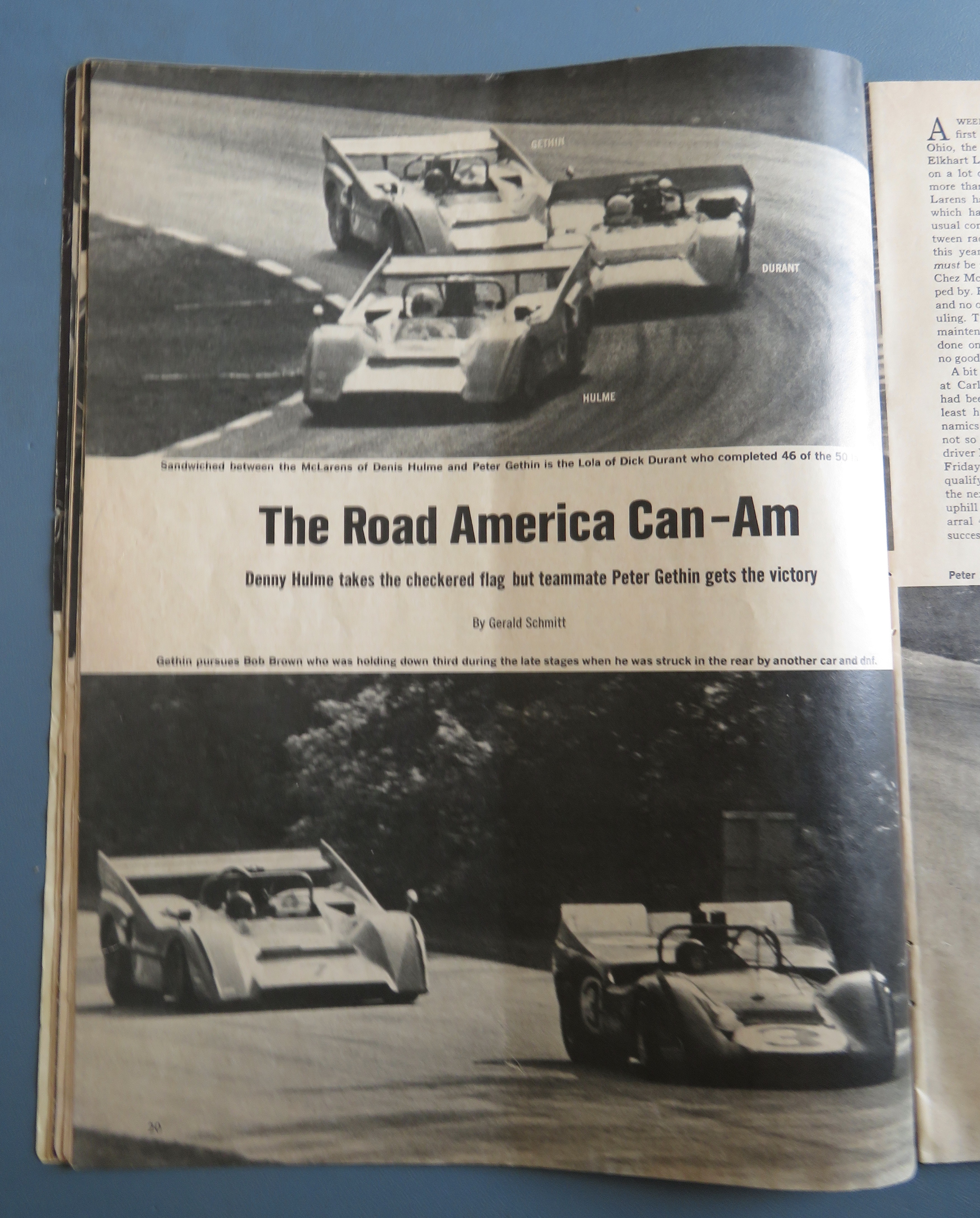 Auto Racing Magazine December 1970 John Cannon