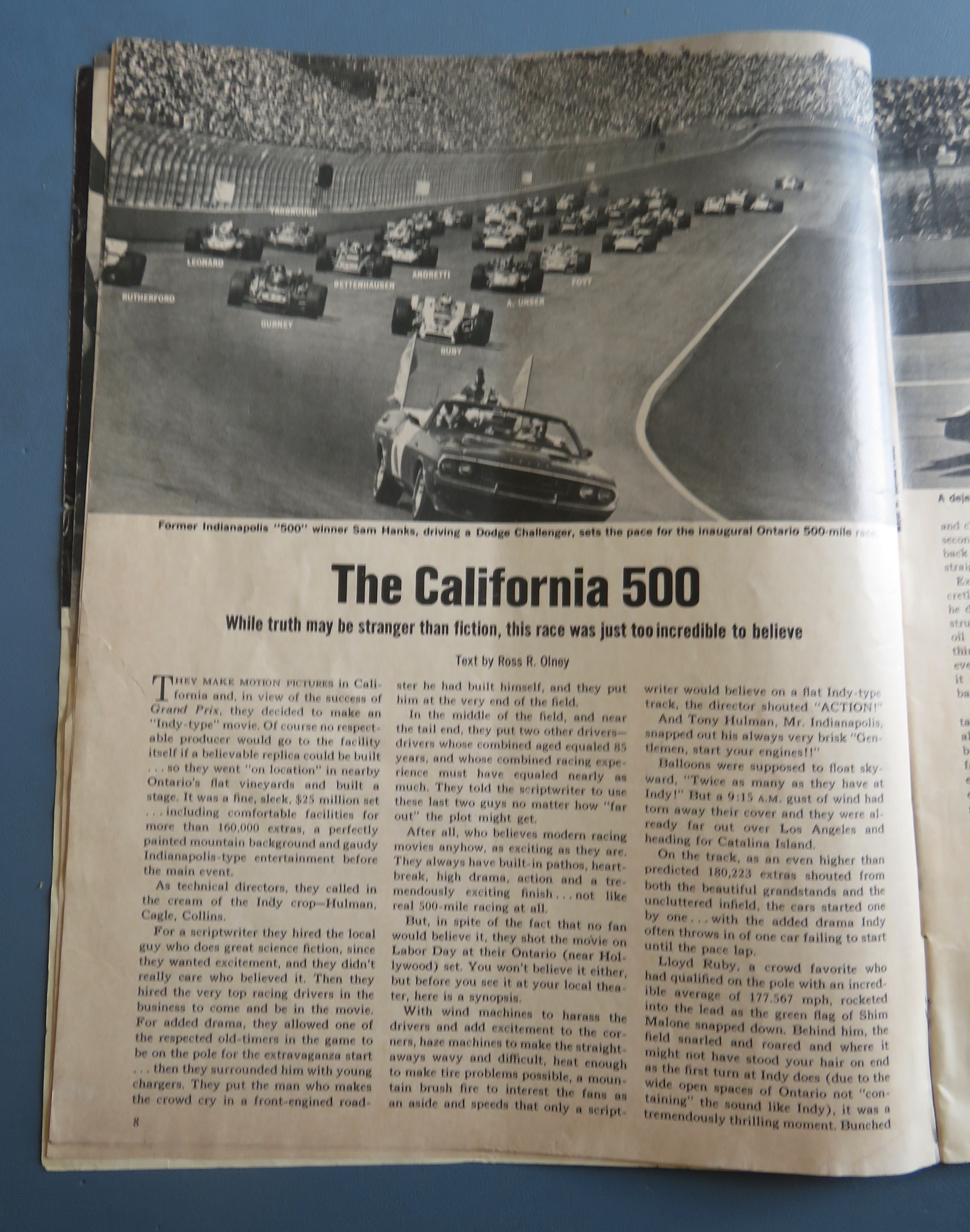 Auto Racing Magazine December 1970 John Cannon