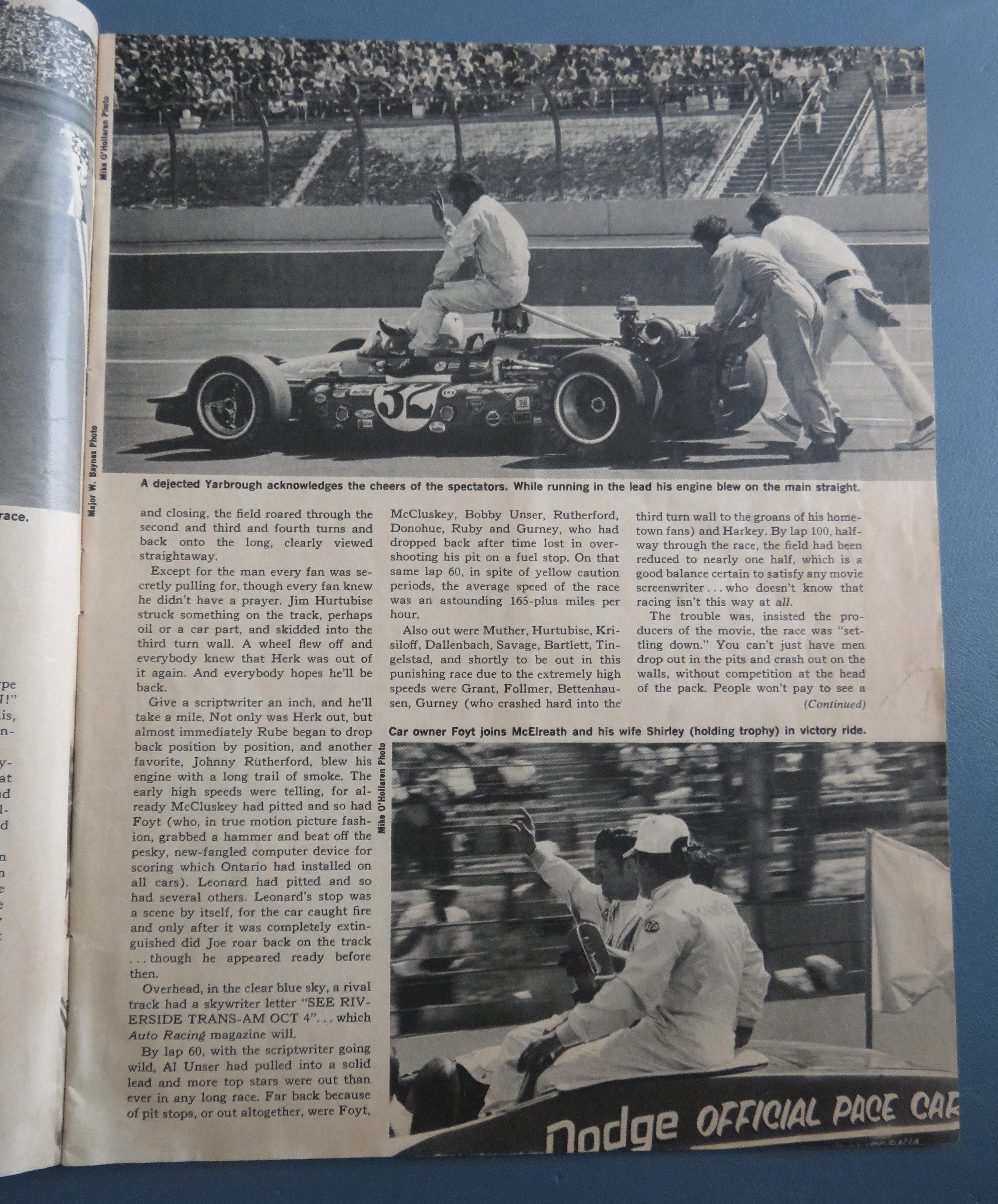 Auto Racing Magazine December 1970 John Cannon