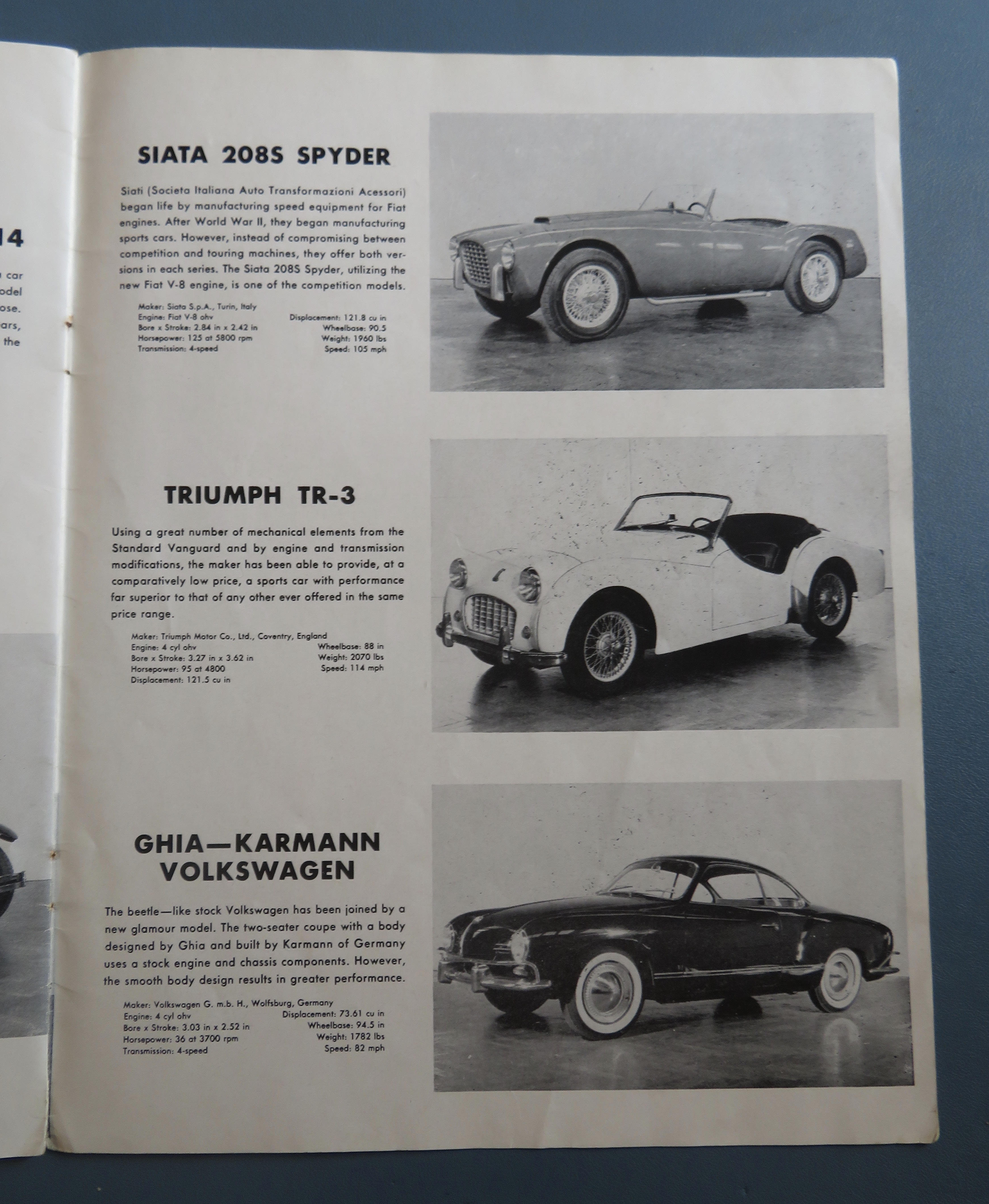 Sports Cars In Review Magazine 1950's Henry Ford Museum