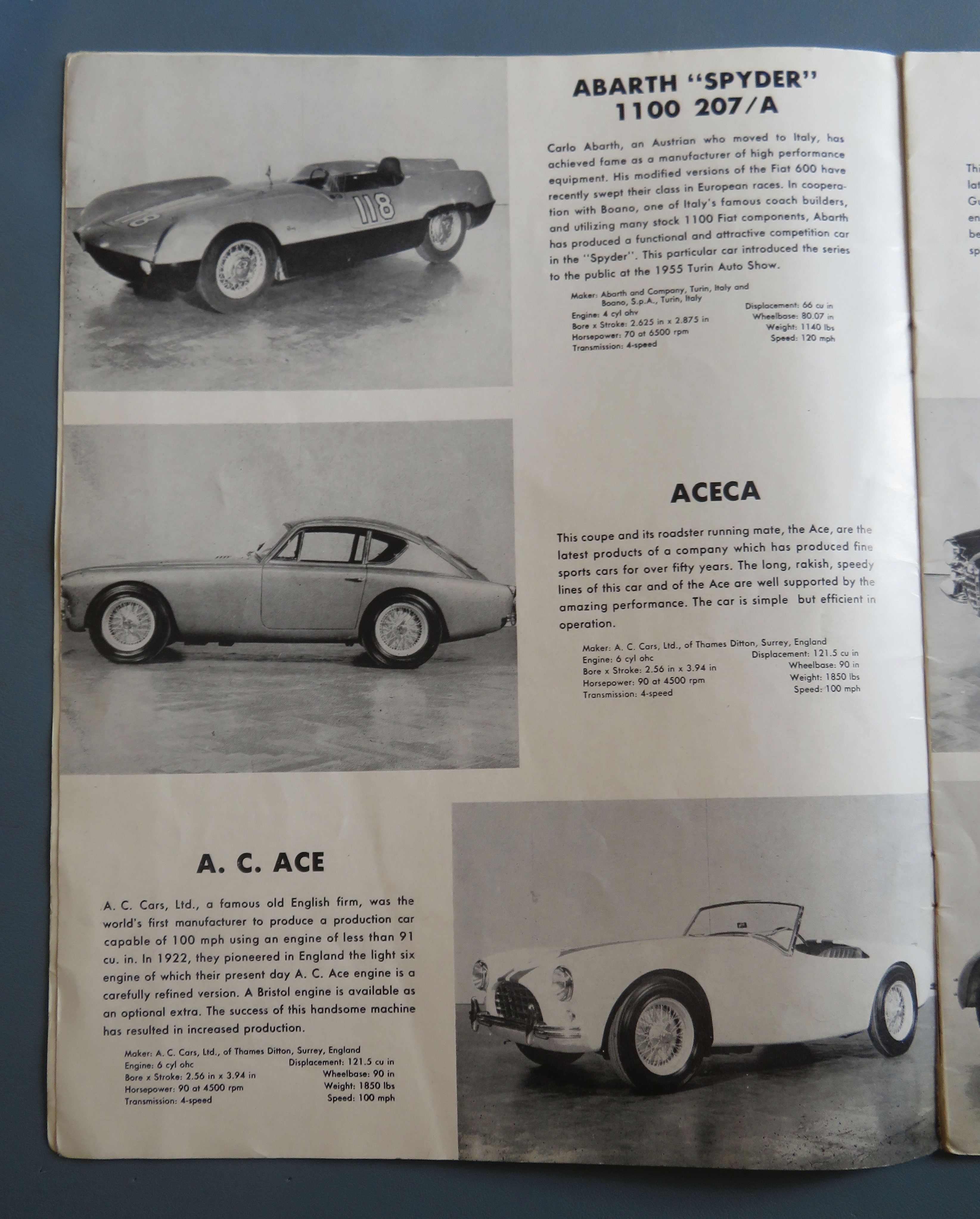 Sports Cars In Review Magazine 1950's Henry Ford Museum