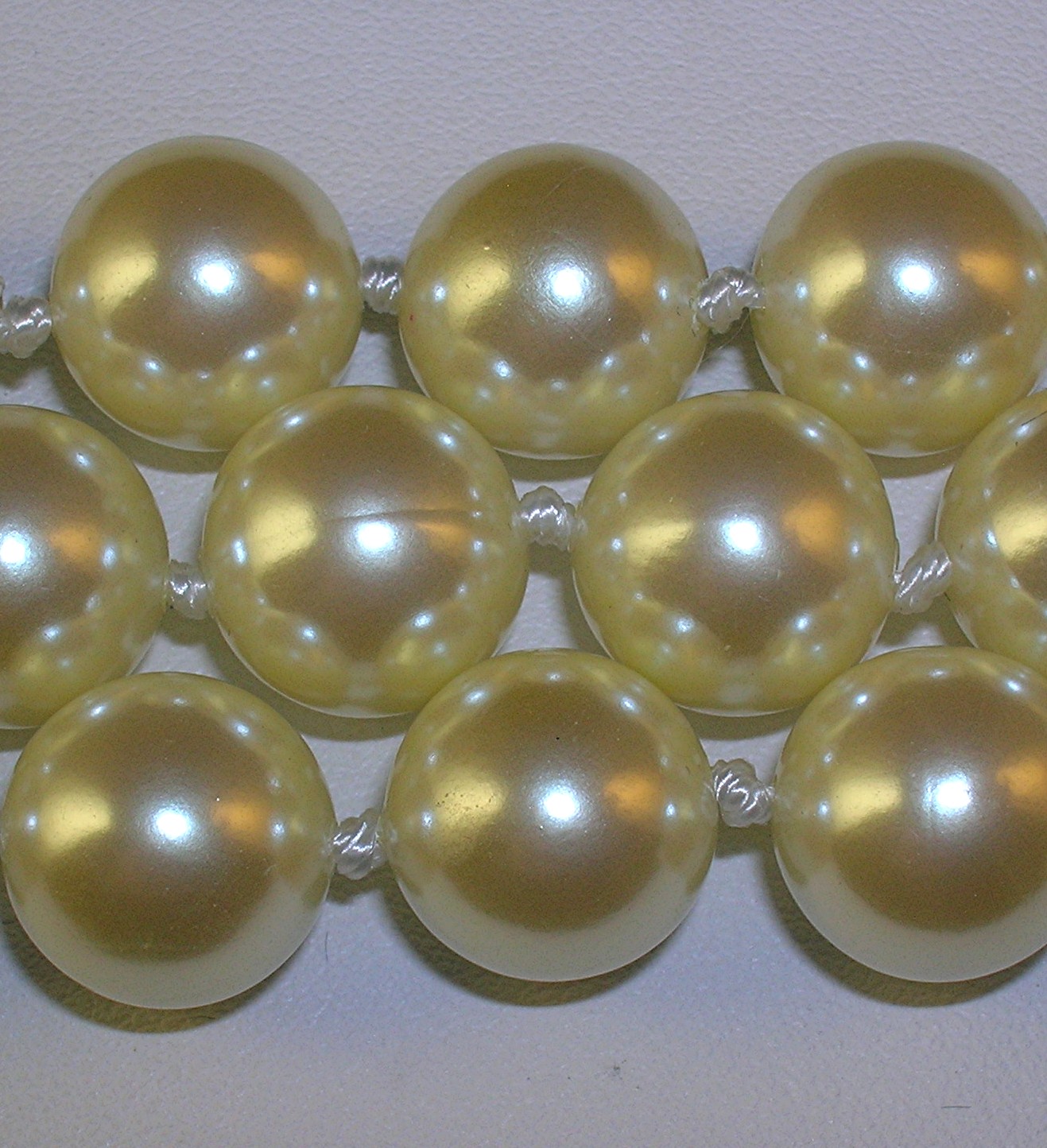 Pearls Carolee Blue Glass Handknotted