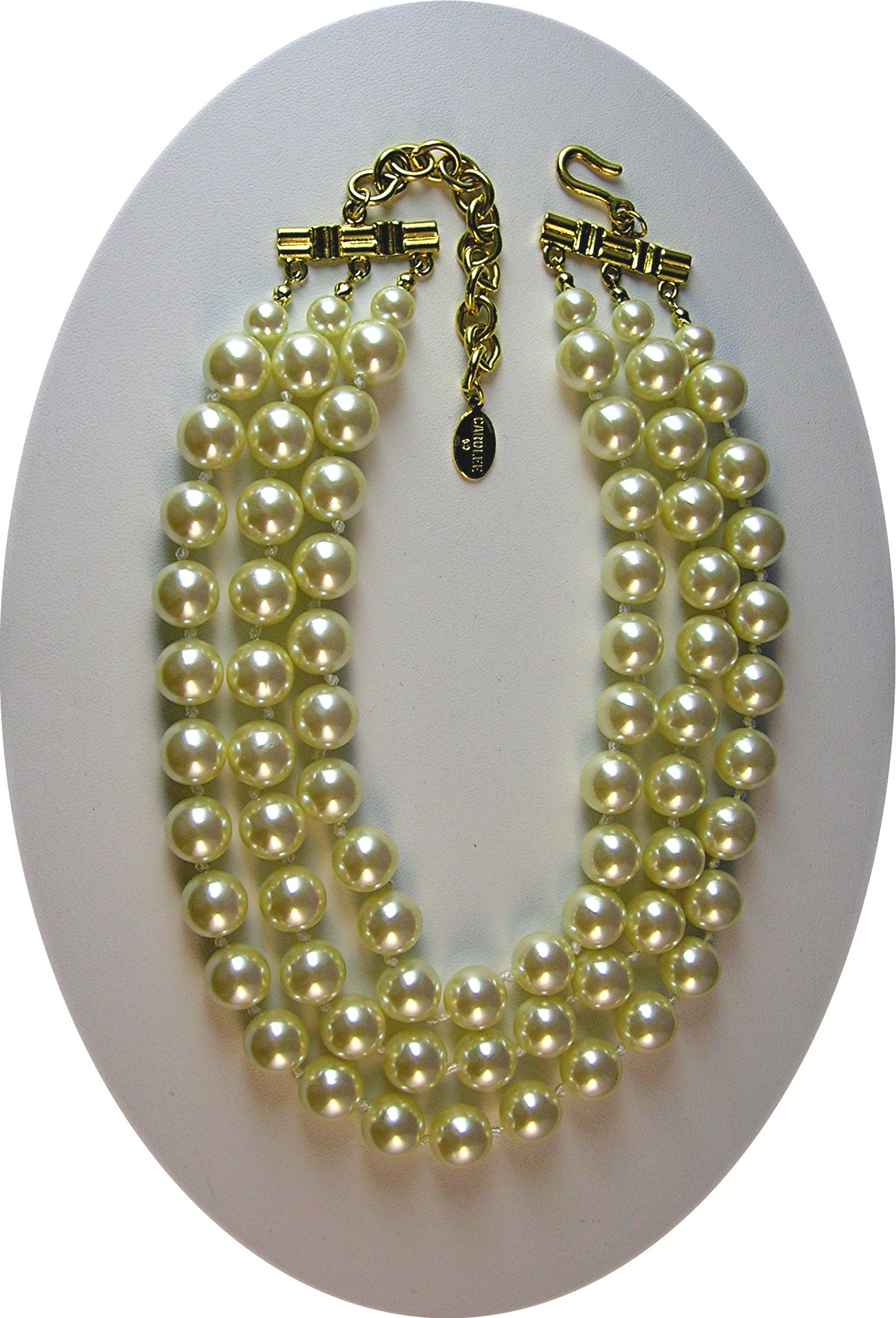 Pearls Carolee Blue Glass Handknotted