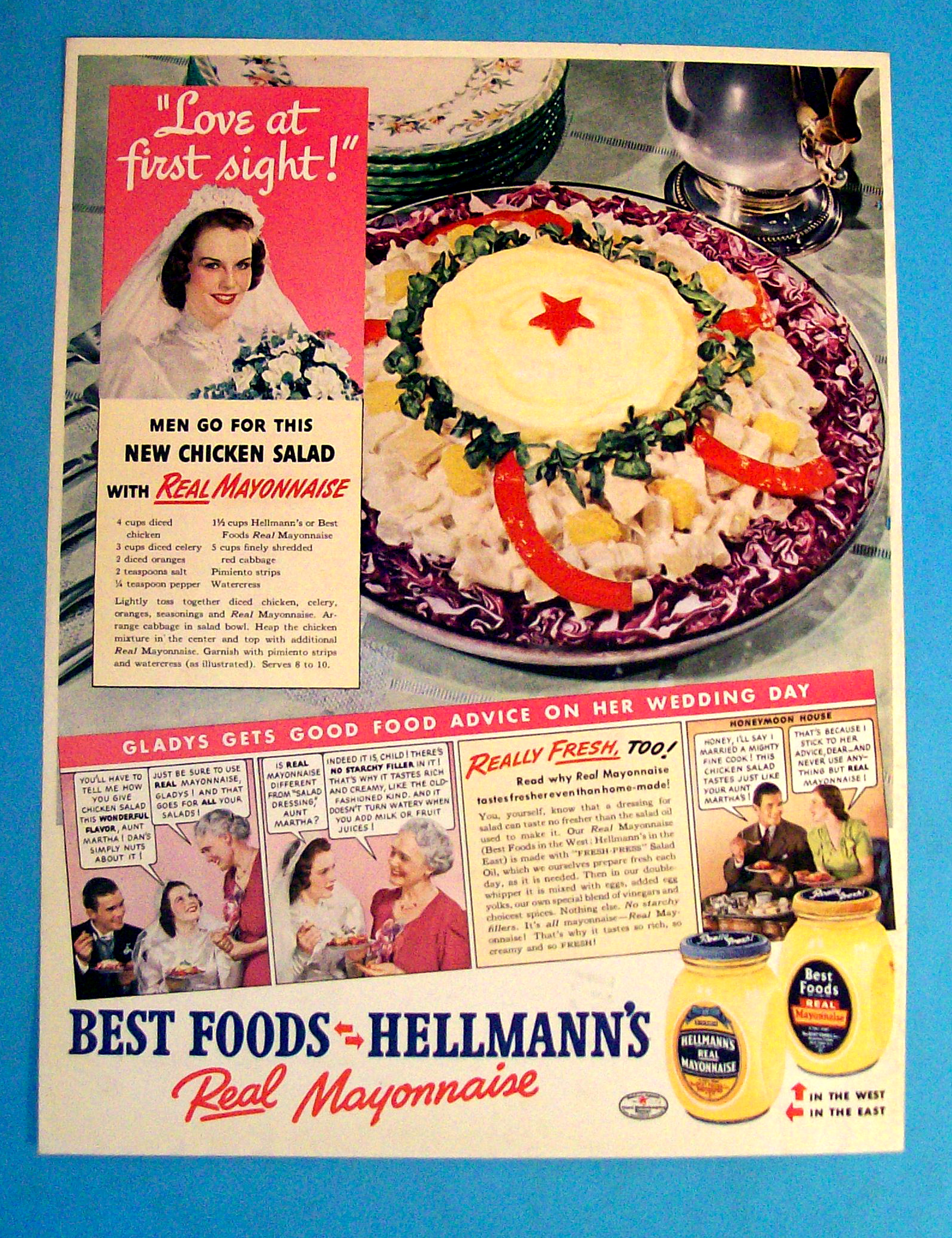 Vintage Ad: 1939 Hellmann's Real Mayonnaise